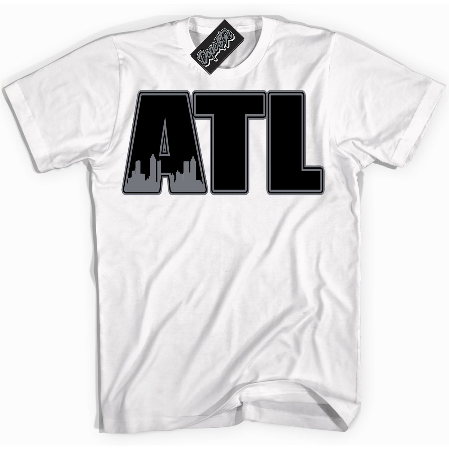 Cool White Shirt with “Atlanta” design that perfectly matches the Barons 12s Jordans.