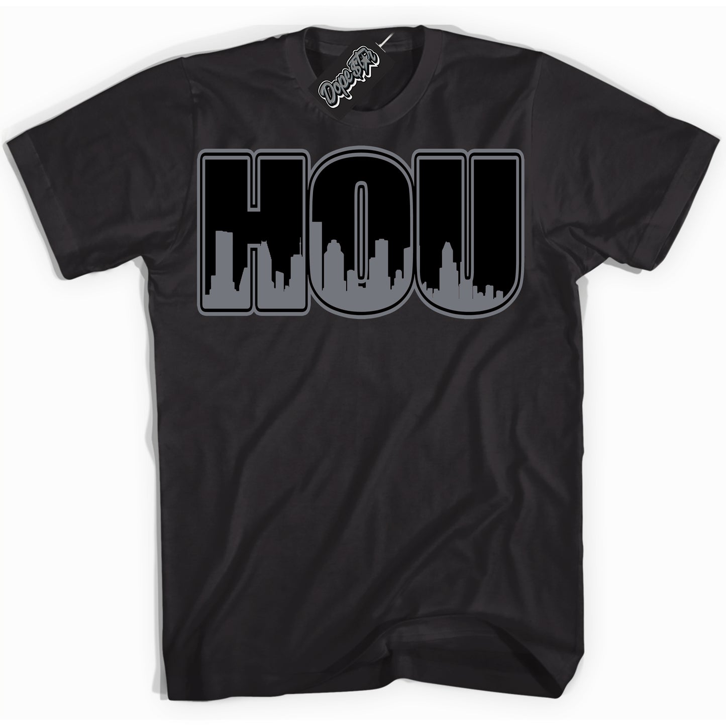 Cool Black Shirt with “Houston” design that perfectly matches the Barons 12s Jordans.
