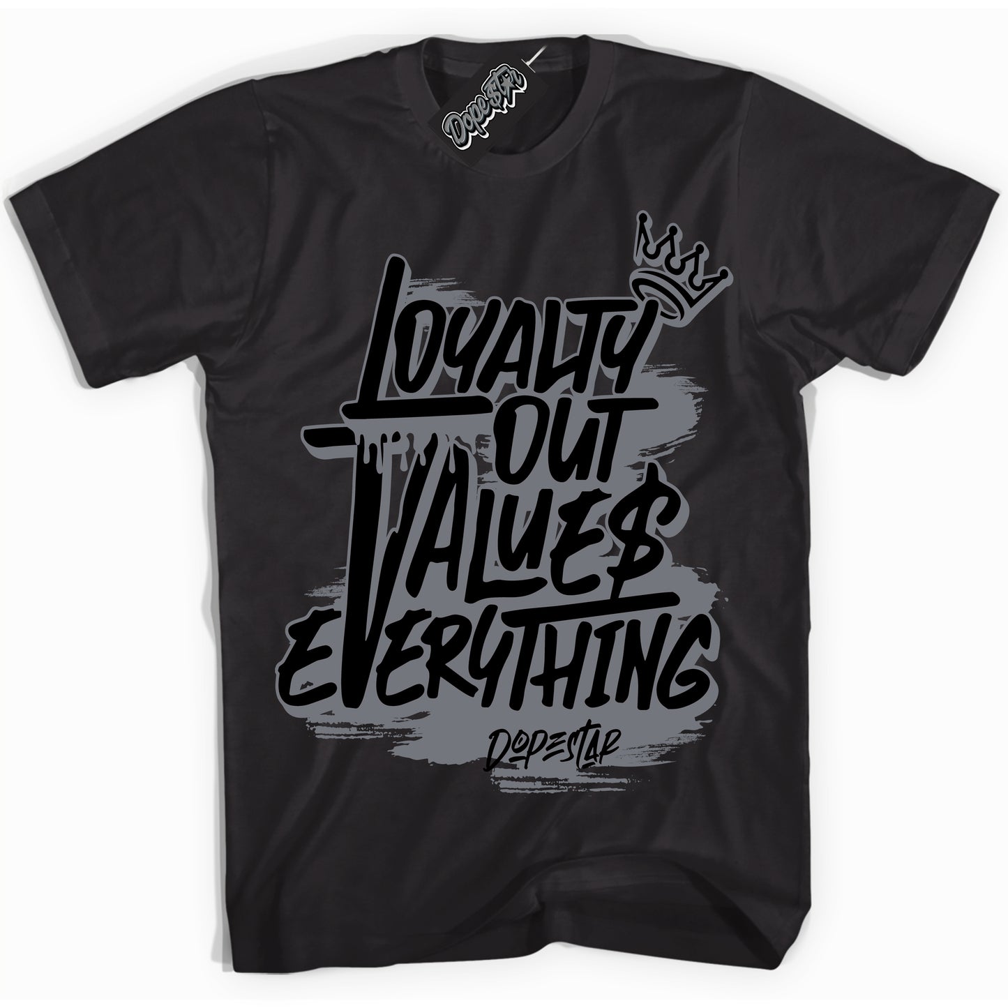Cool Black Shirt with “Rags To Riches” design that perfectly matches the Barons 12s Jordans.