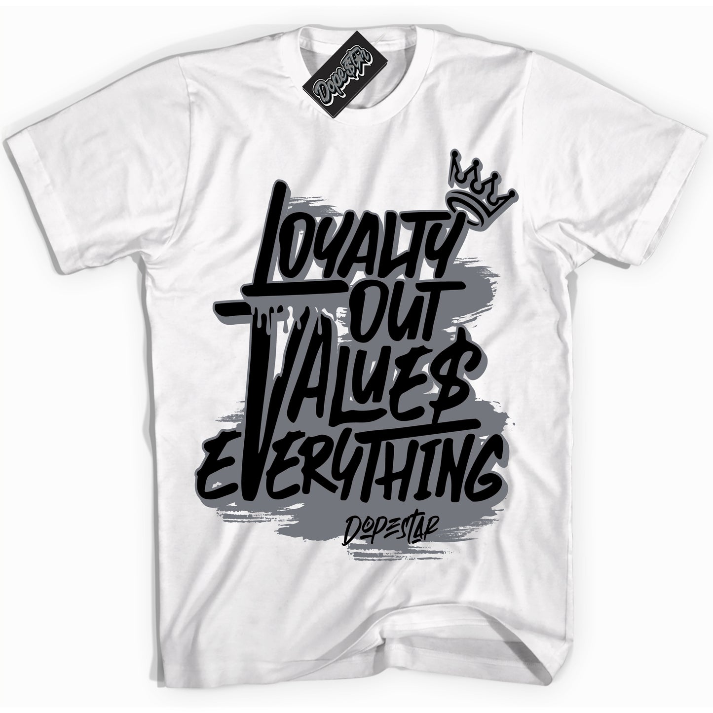Cool White Shirt with “Rags To Riches” design that perfectly matches the Barons 12s Jordans.