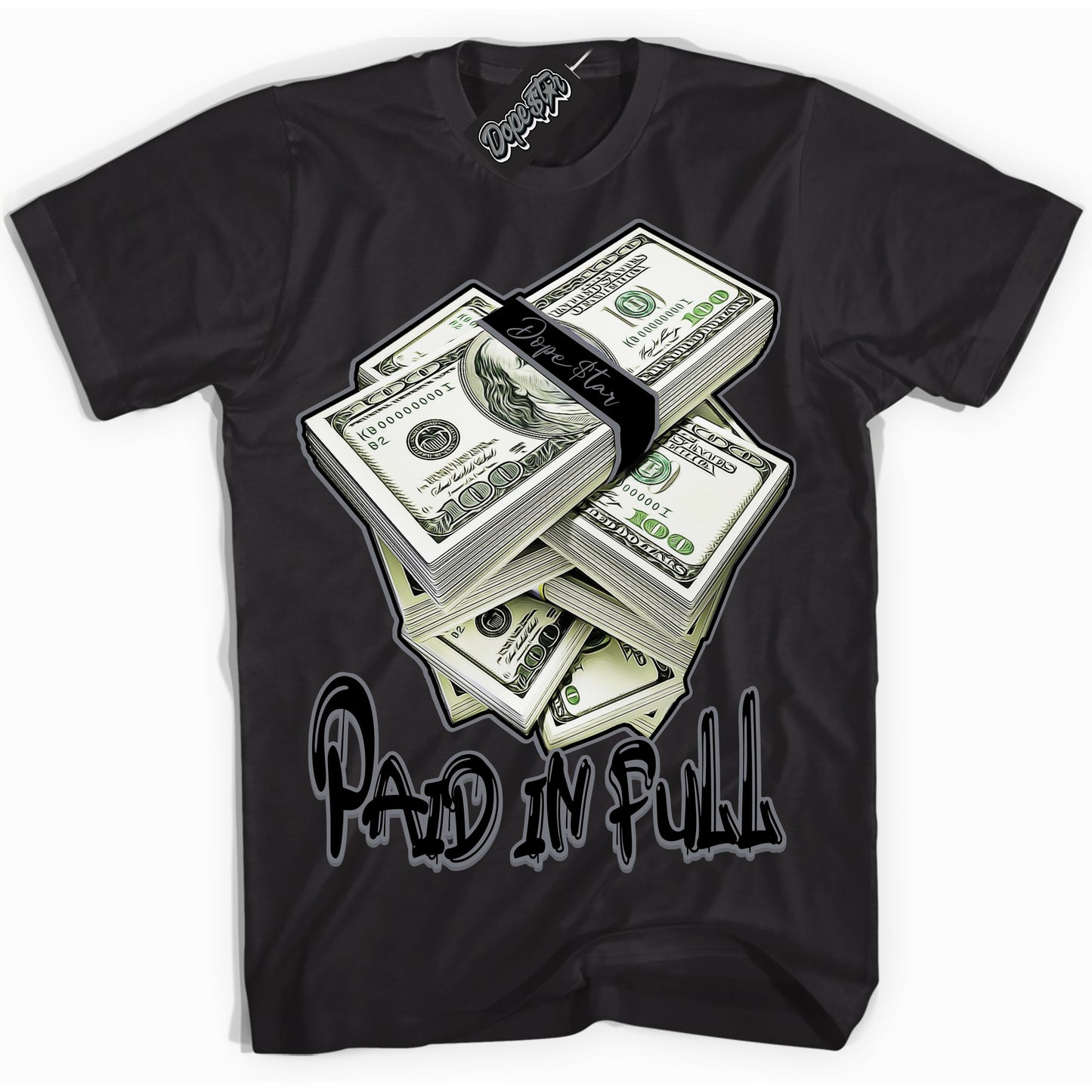 Cool Black Shirt with “Paid In Full” design that perfectly matches the Barons 12s Jordans.