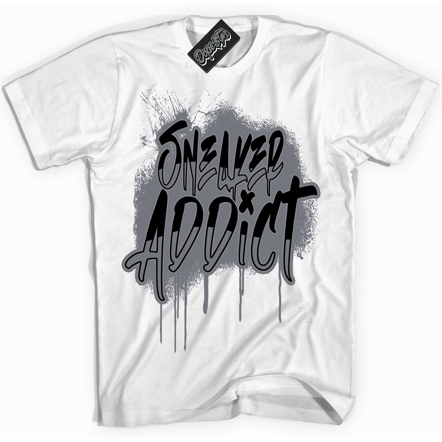 Cool White Shirt with “Sneaker Addict” design that perfectly matches the Barons 12s Jordans.