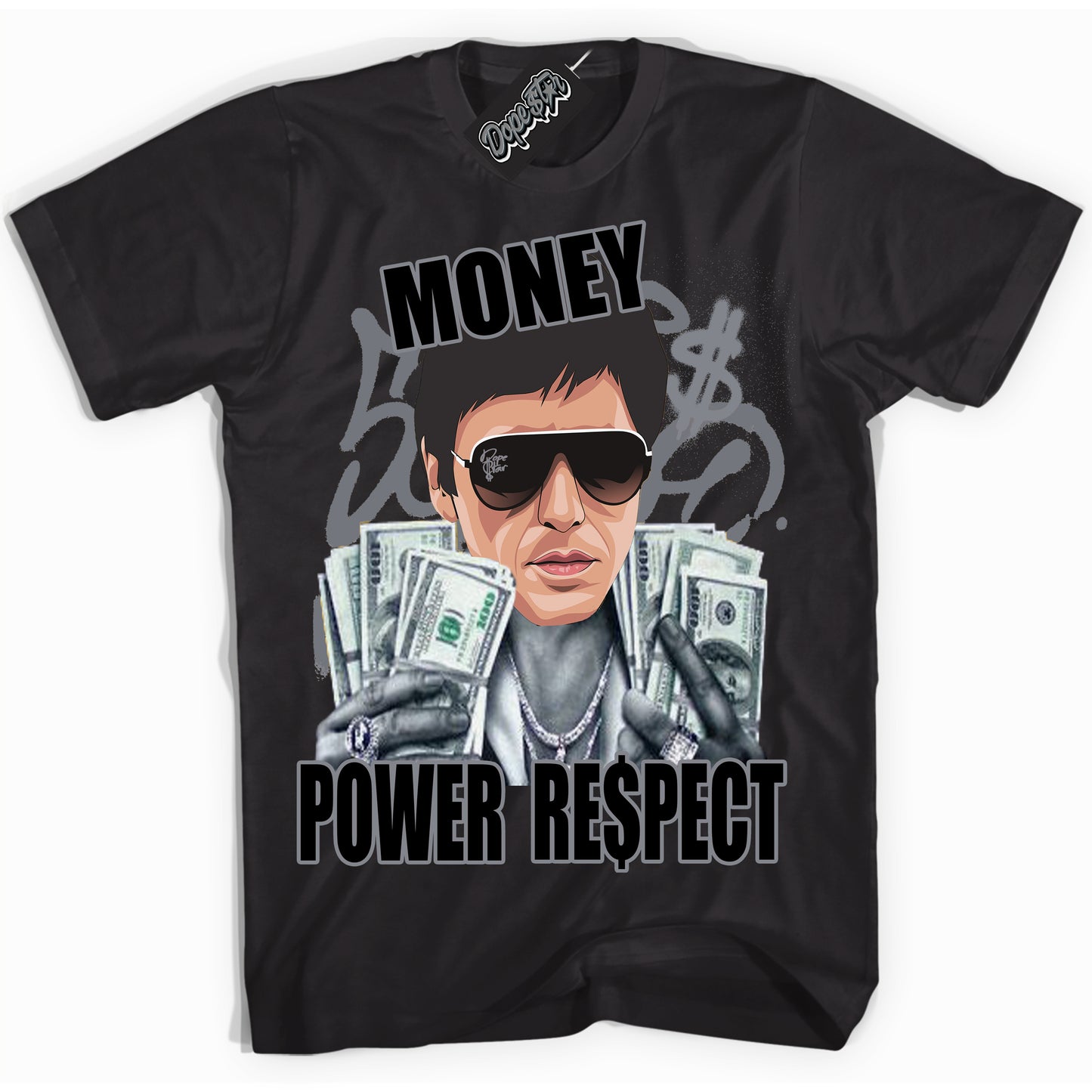 Cool Black Shirt with “Tony Montana” design that perfectly matches the Barons 12s Jordans.