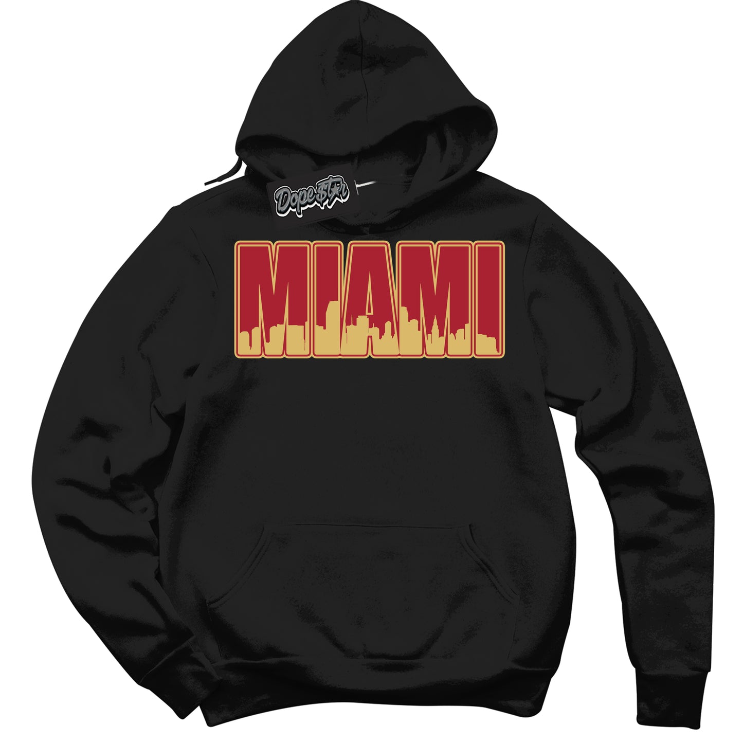 Method of Make Gym Red Metallic Gold 1s DopeStar Sneaker Hoodie Miami Graphic