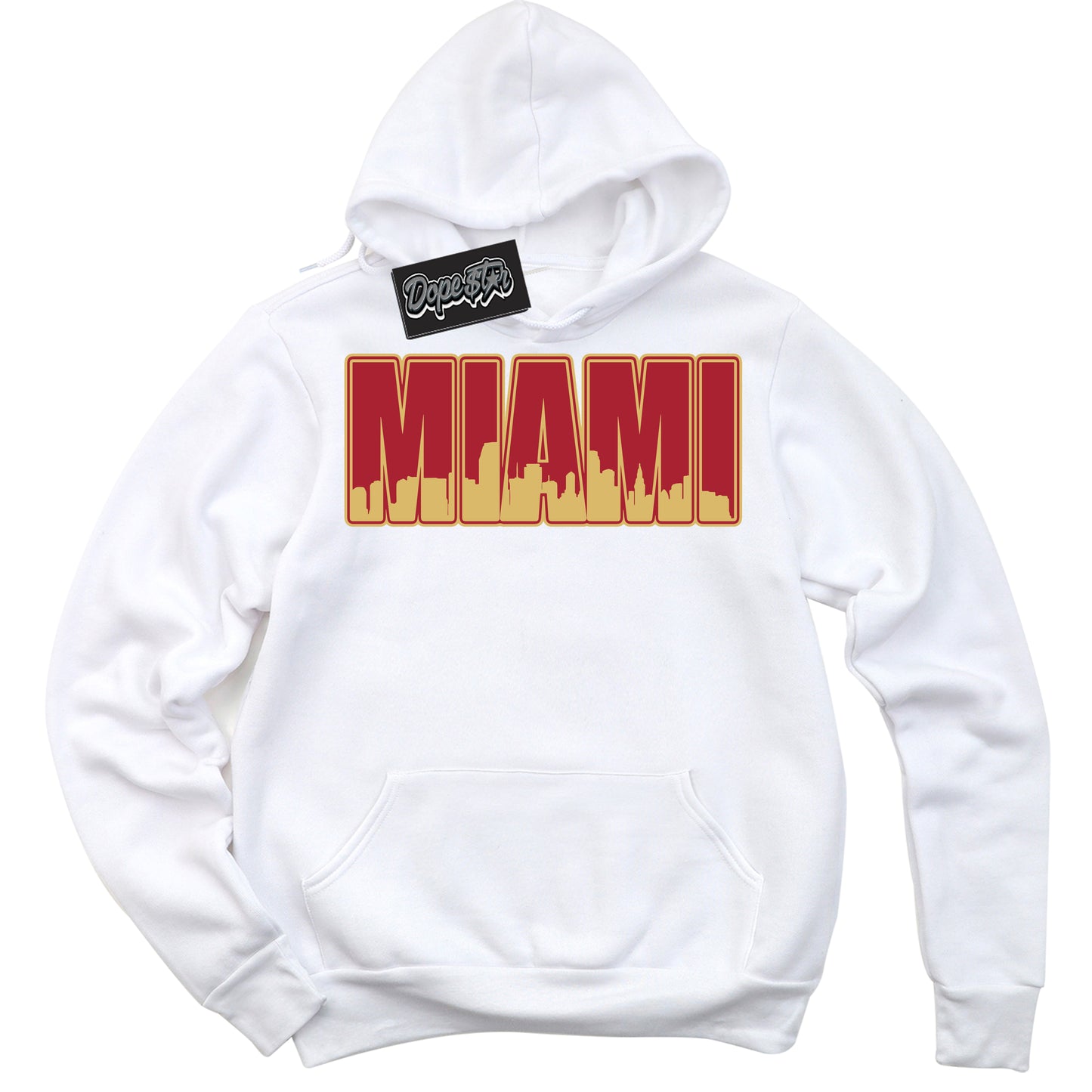 Method of Make Gym Red Metallic Gold 1s DopeStar Sneaker Hoodie Miami Graphic