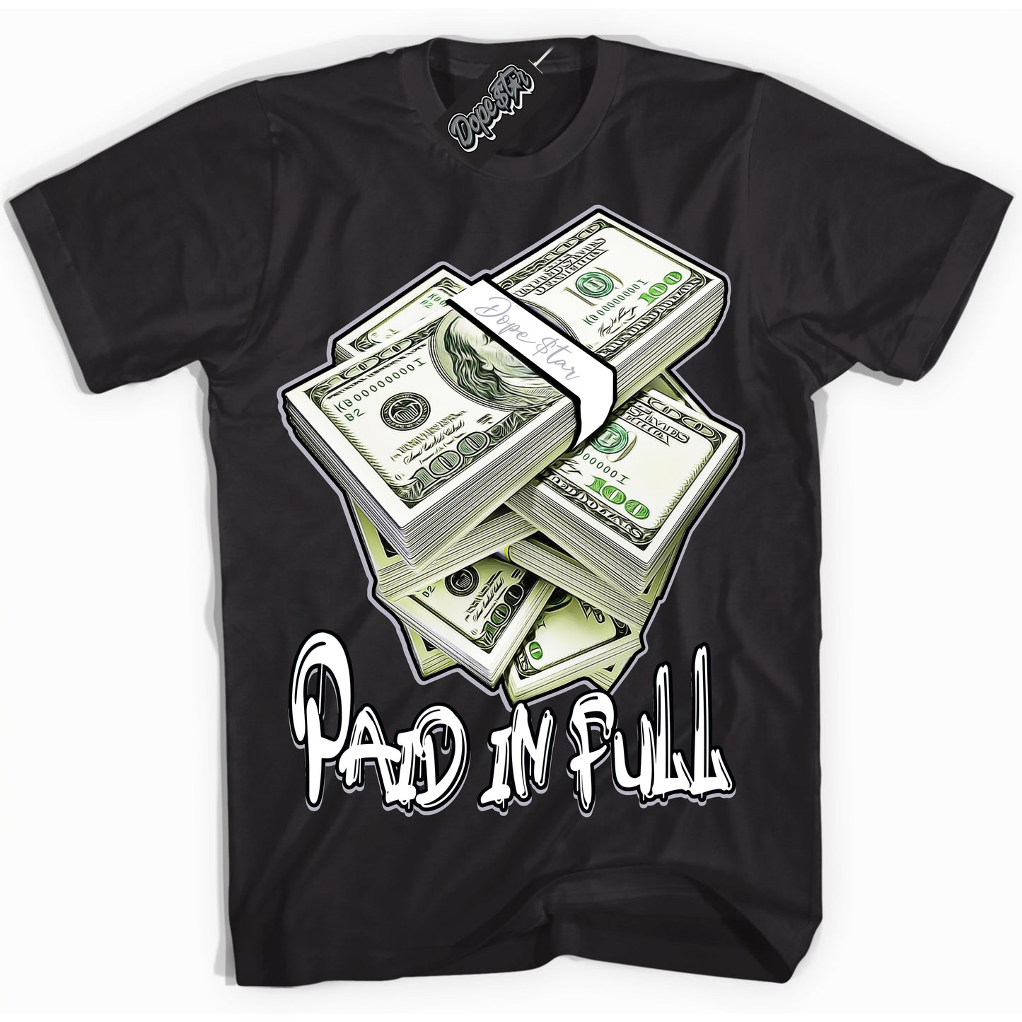 Cool Black Shirt with “Paid In Full” design that perfectly matches the OG Barons 1s Jordans.
