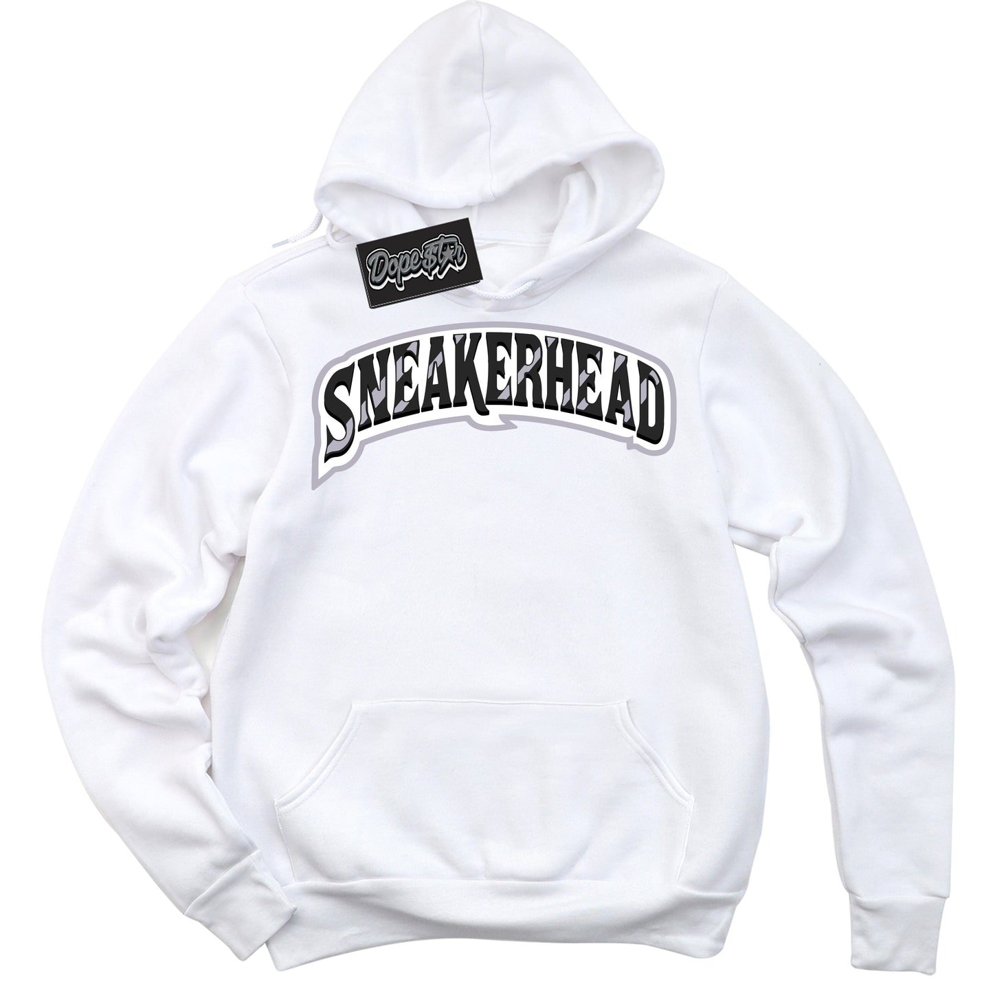 Cool White Hoodie with “Sneakerhead” design that Perfectly Matches OG Barons 1s Jordans.