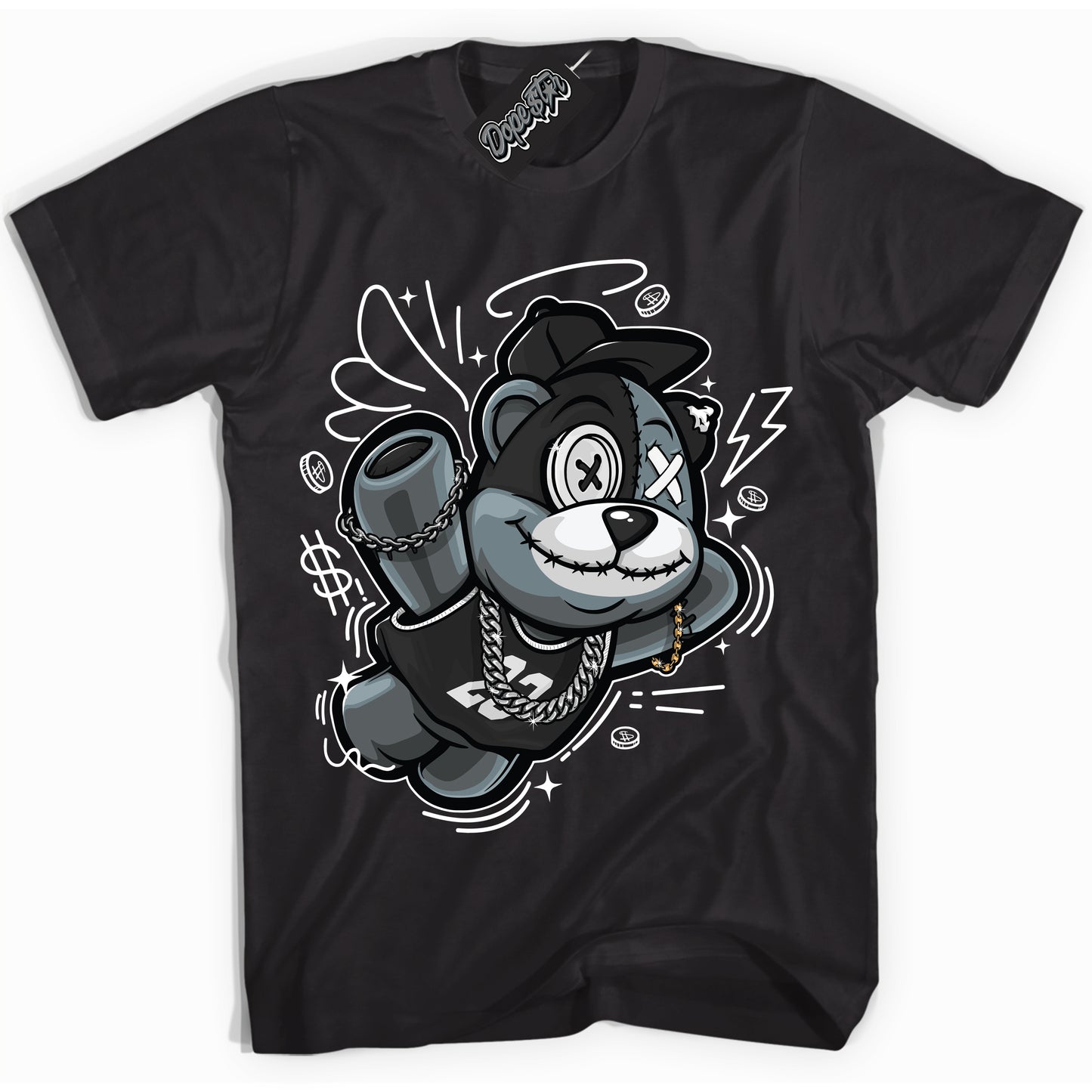 White Thunder 4s DopeStar Sneaker Shirt Slam Dunk Bear Graphic