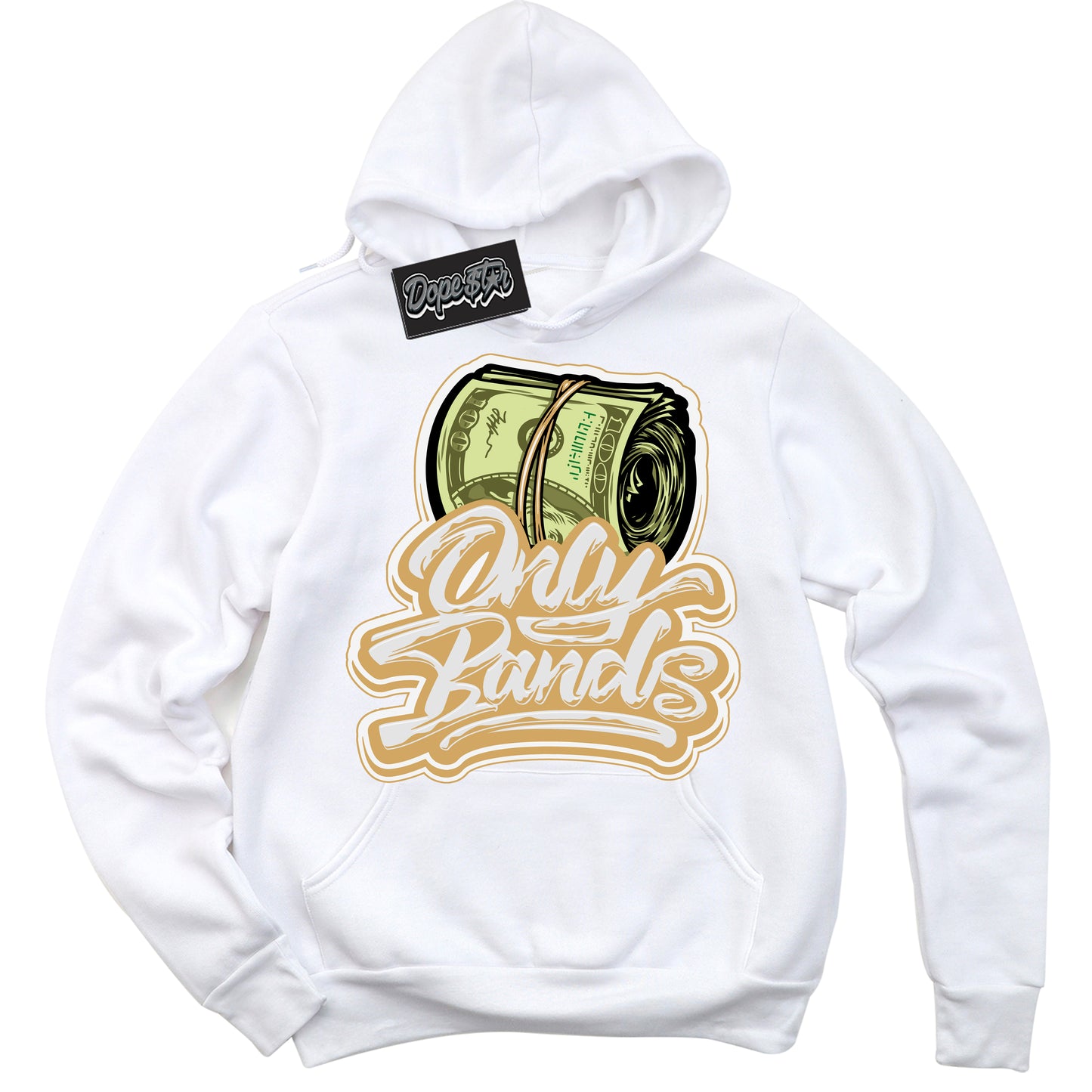 Cool White Hoodie with “ Only Bands ” design that Perfectly Matches Craft Paris 6s Jordans.