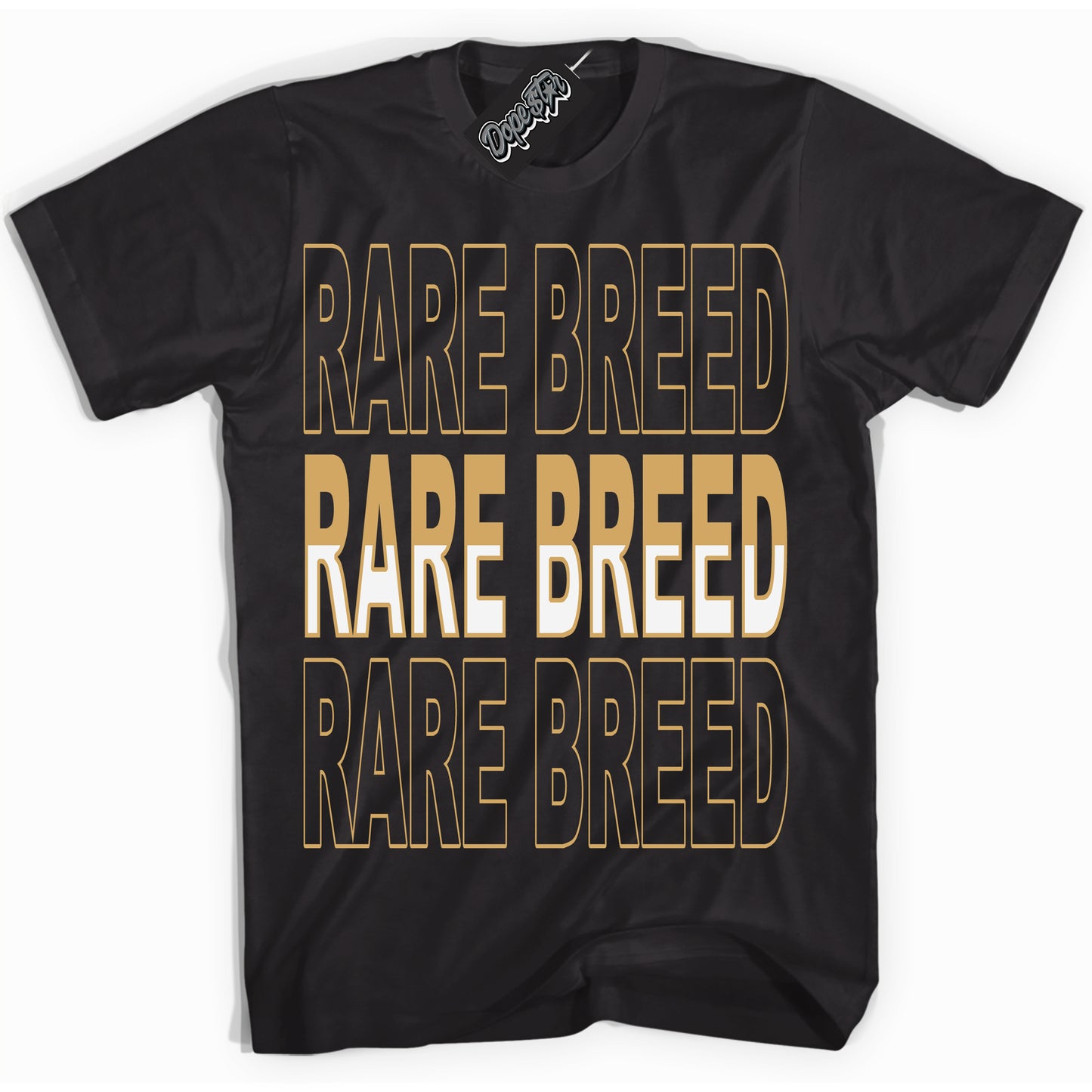 Cool Black Shirt with “ Rare Breed ” design that perfectly matches Craft Paris 6s Jordans.