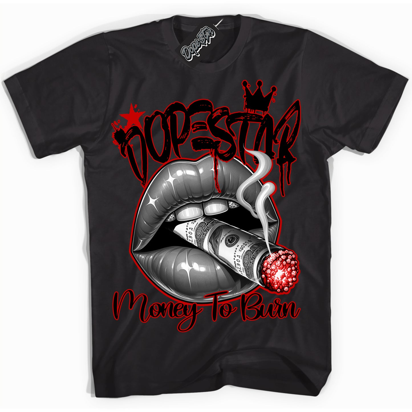 Cool Black Shirt with “ Money To Burn ” design that perfectly matches RTFKT Clone X ND Genesis.