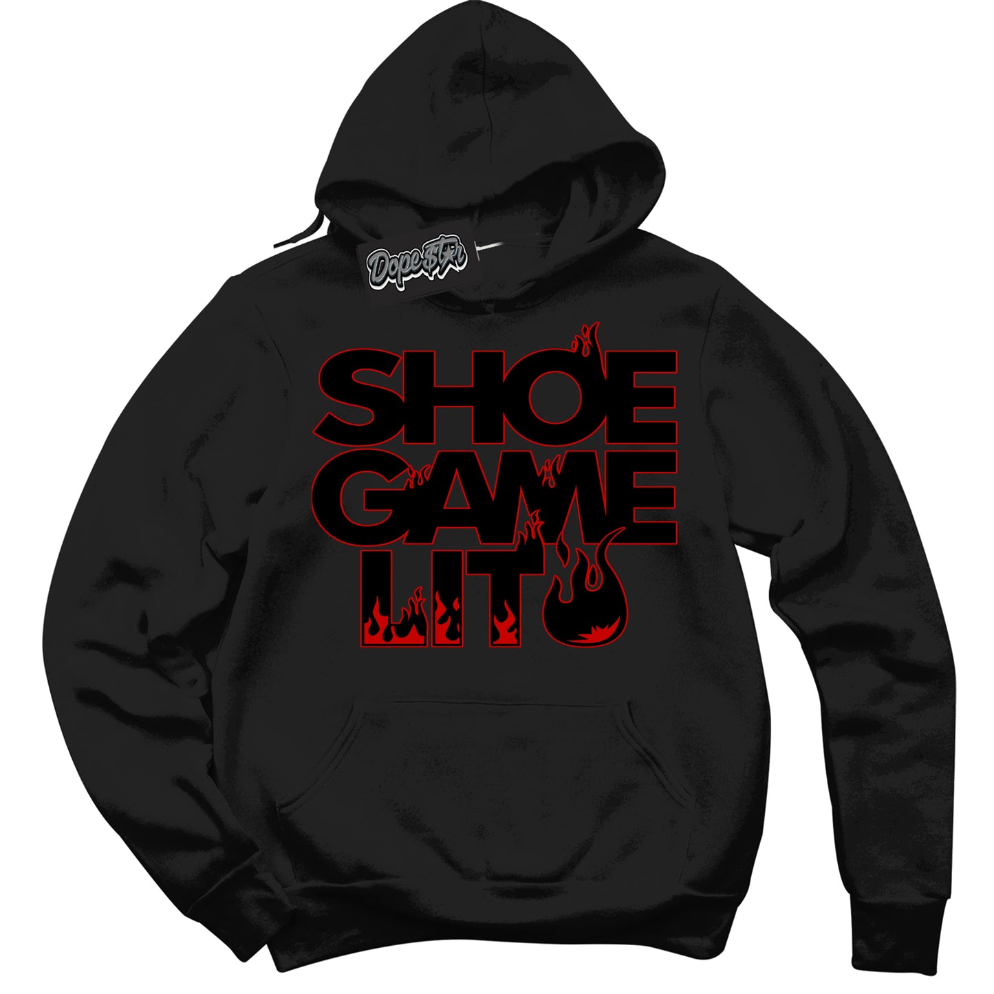 Cool Black Hoodie with “ Shoe Game Lit ” design that Perfectly Matches RTFKT Clone X ND Genesis.