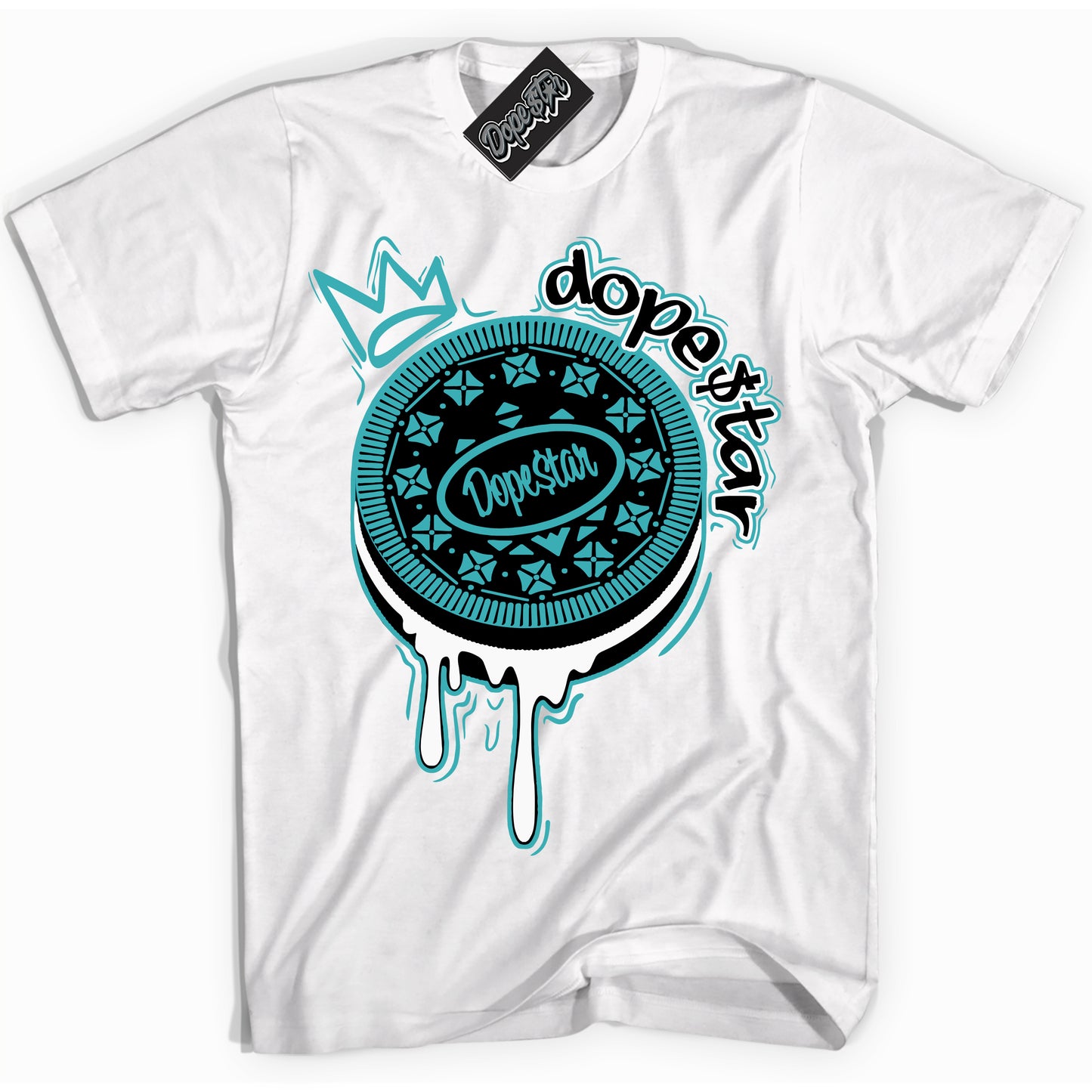 Cool White Shirt with “Oreo DS” design that perfectly matches Black Dusty Cactus Dunk.