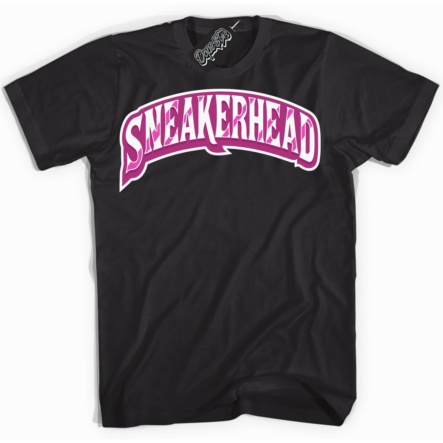 Cool Black Shirt with “Sneakerhead” design that perfectly matches Next Nature Hot Fuchsia Dunk.
