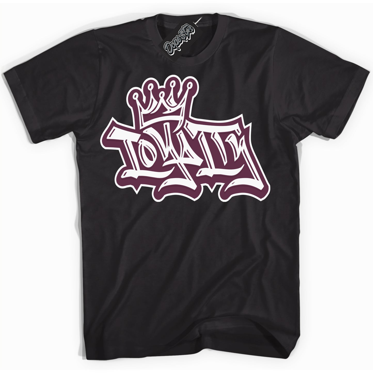Cool Black Shirt with “ Loyalty Crown” design that perfectly matches White Viotech Dunks.