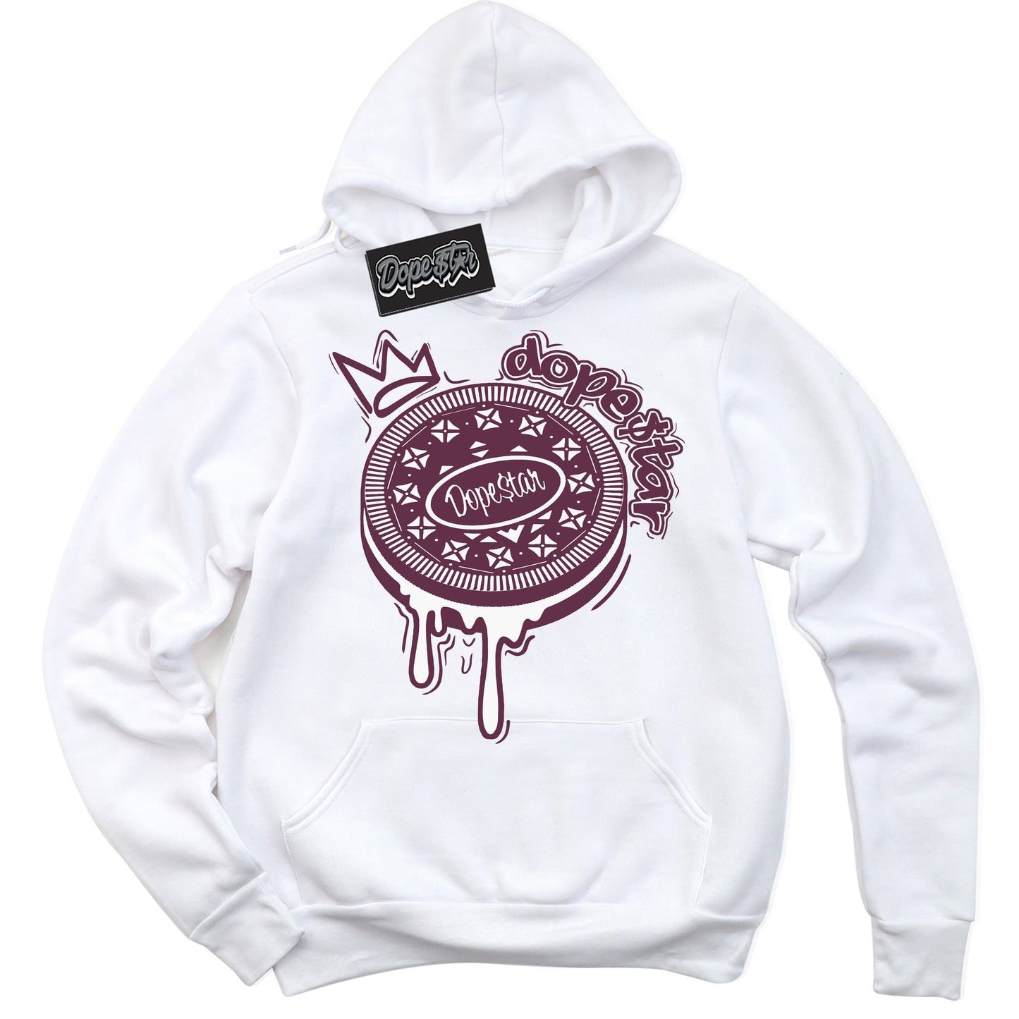 Cool White Hoodie with “ Oreo DS” design that Perfectly Matches White Viotech Dunks.