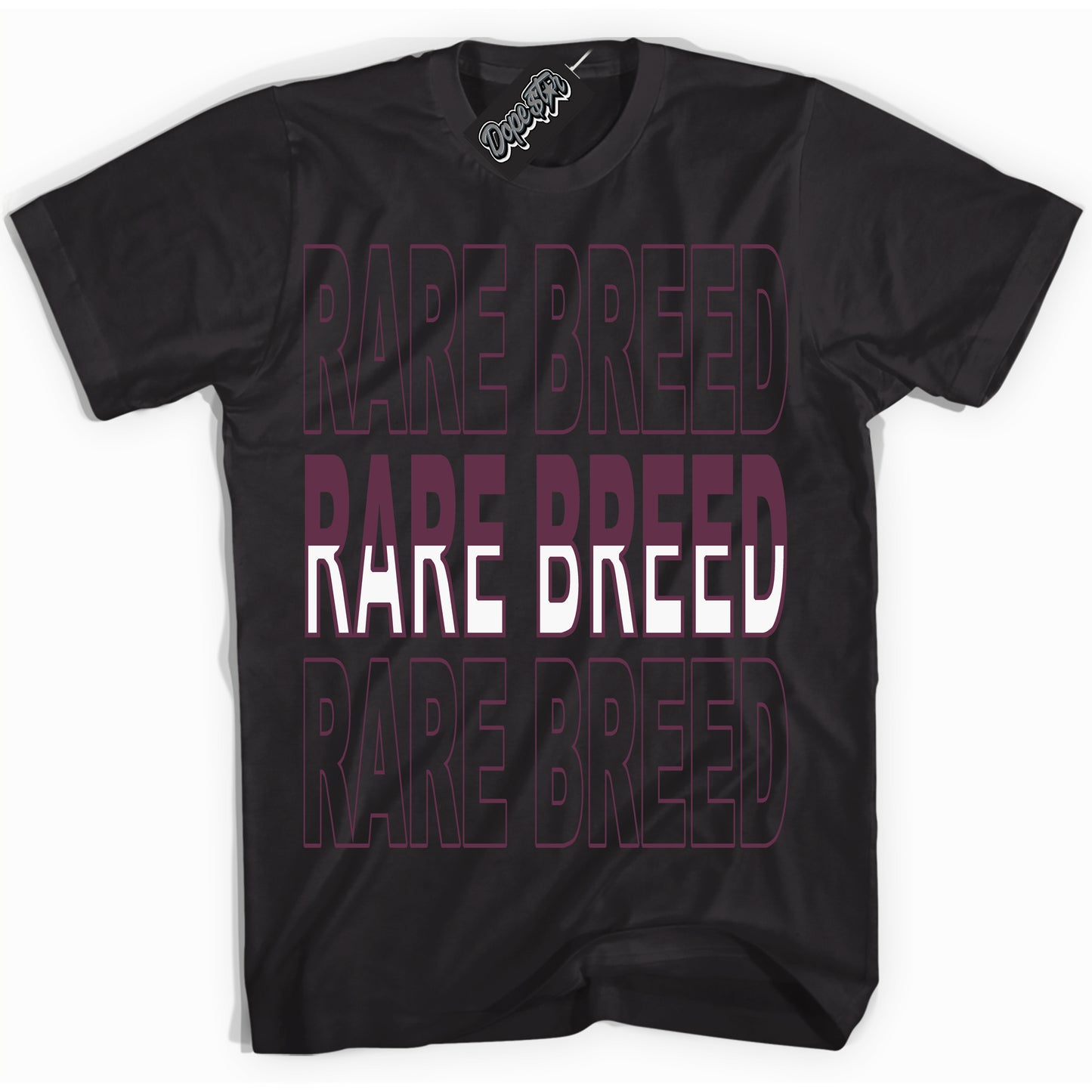 Cool Black Shirt with “ Rare Breed” design that perfectly matches White Viotech Dunks.