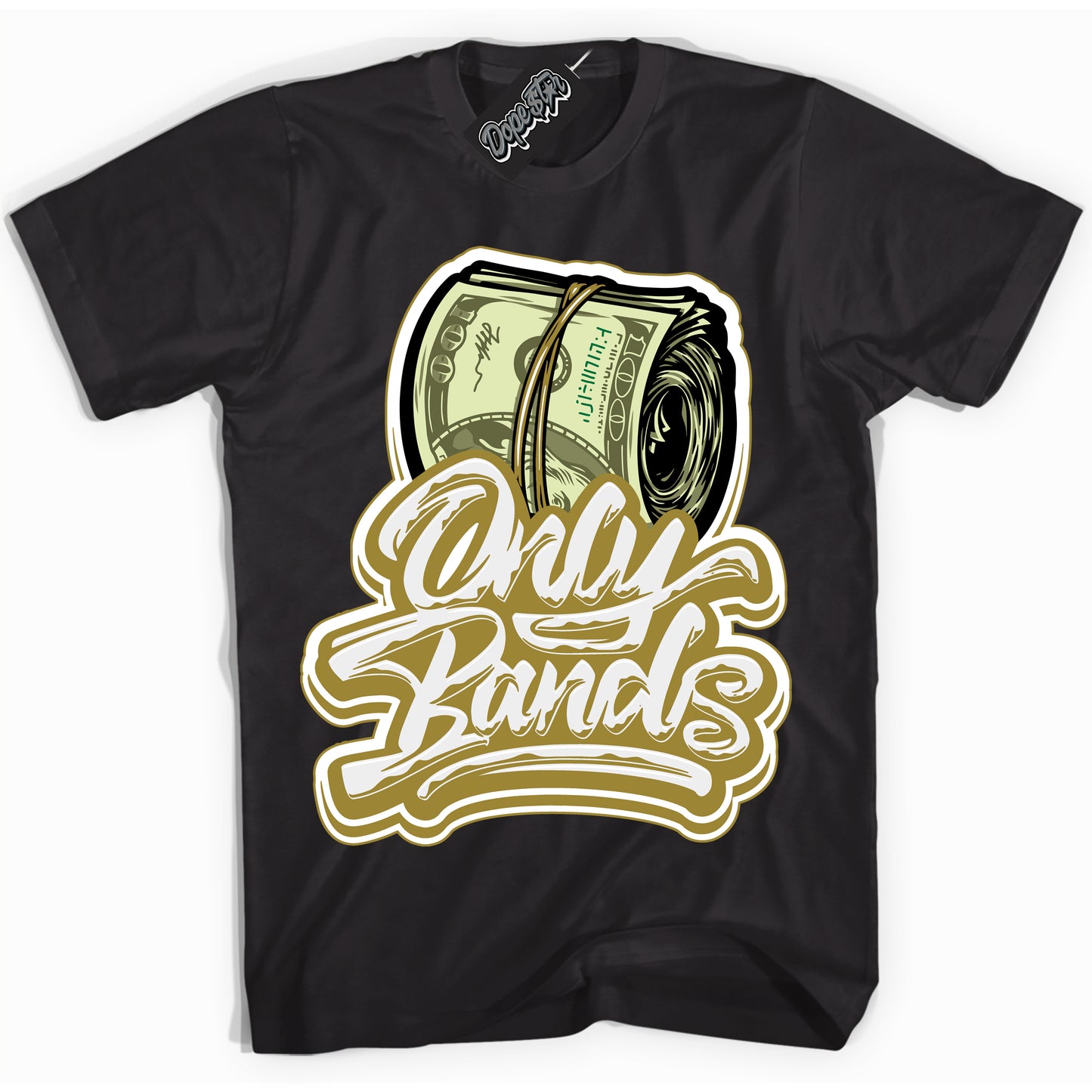 Cool Black Shirt with “Only Bands” design that perfectly matches Pacific Moss Dunks.