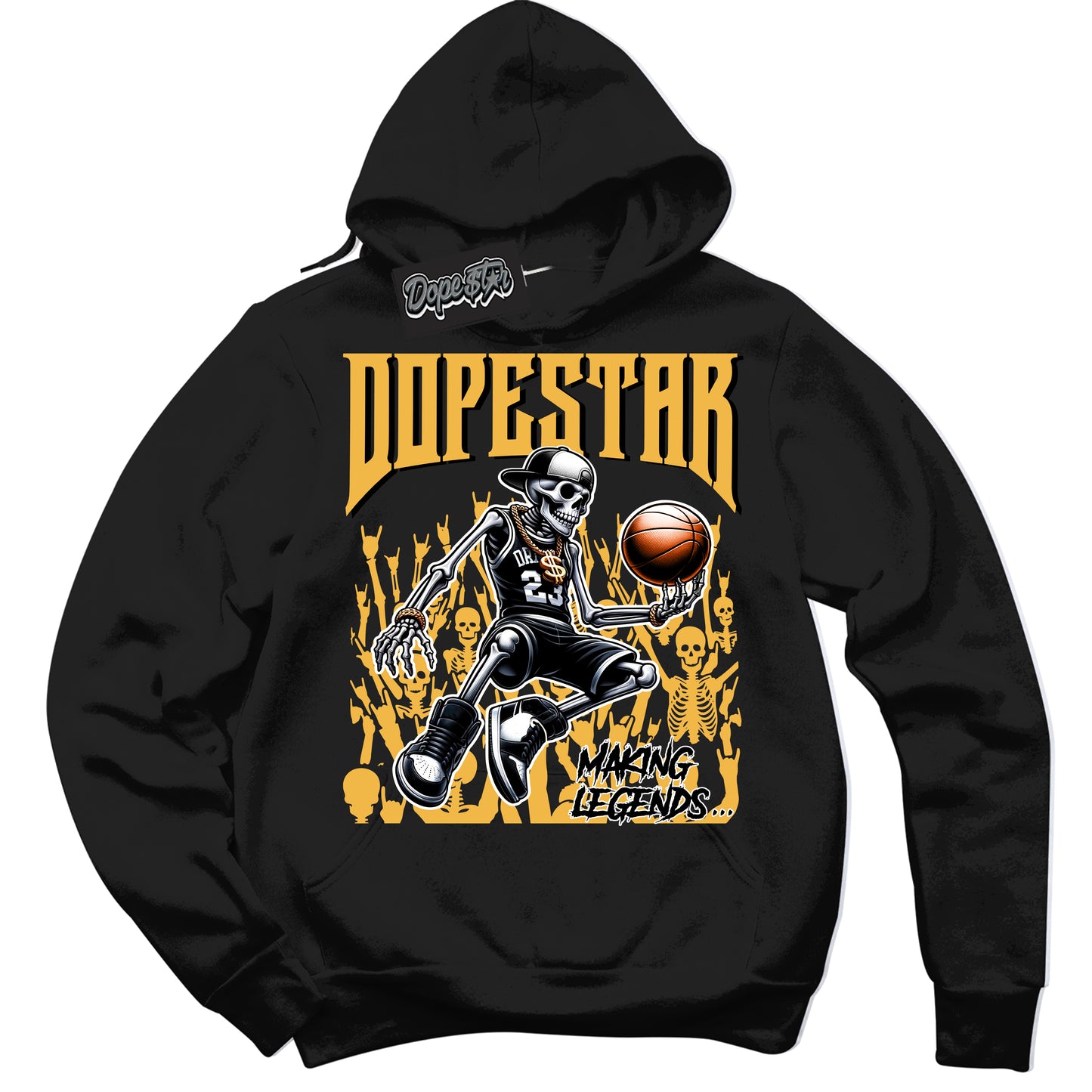 Cool Black Hoodie with “Making Legends” design that Perfectly Matches Wu Tang Dunk.