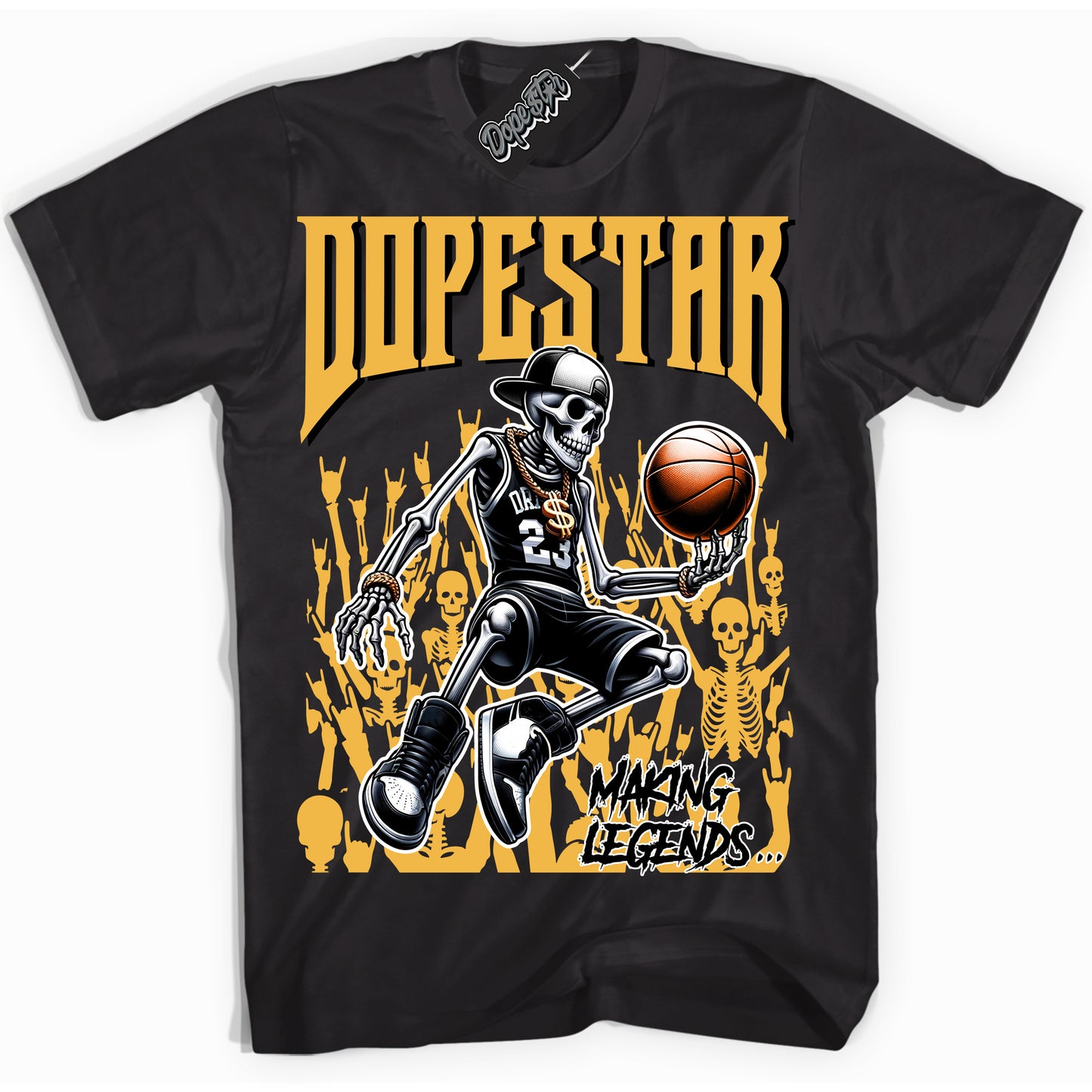 Cool Black Shirt with “Making Legends” design that perfectly matches Wu Tang Dunk.