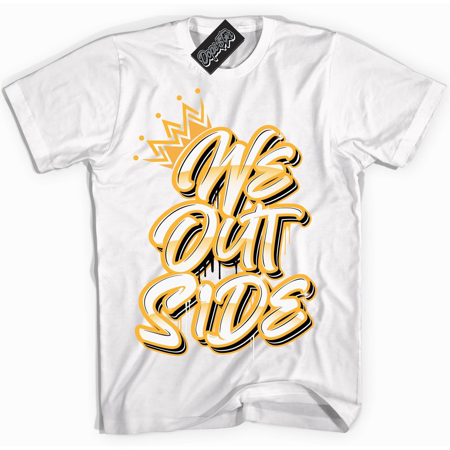 Cool White Shirt with “We Outside” design that perfectly matches Wu Tang Dunk.