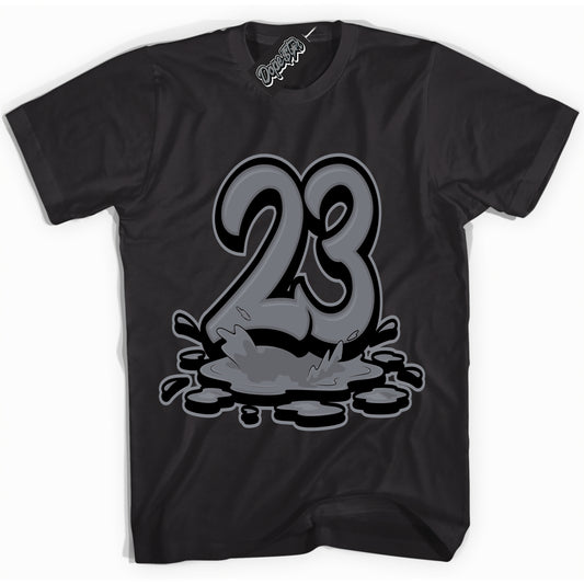 Cool Black Shirt with “23 Melting” design that perfectly matches the Barons 12s Jordans.
