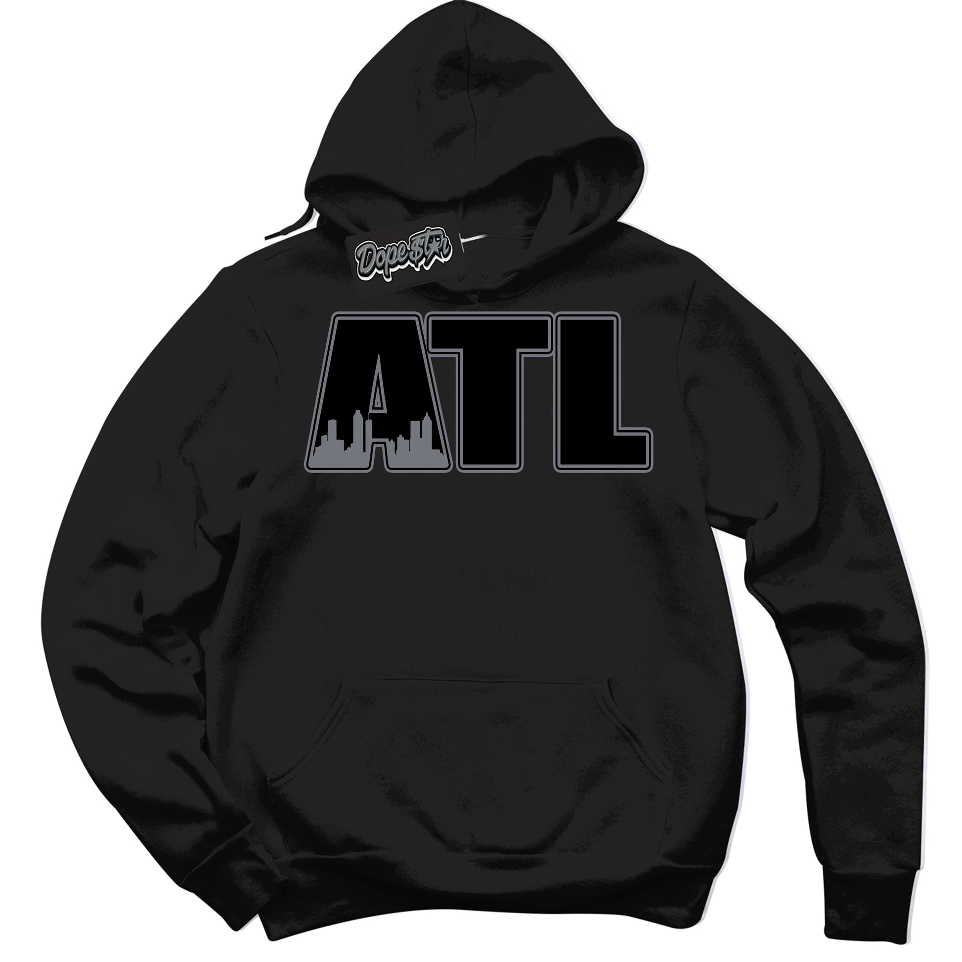 Cool Black Hoodie with “Atlanta” design that Perfectly Matches Barons 12s Jordans.
