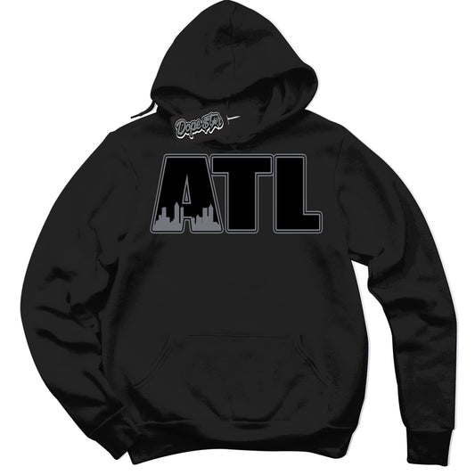 Cool Black Hoodie with “Atlanta” design that Perfectly Matches Barons 12s Jordans.
