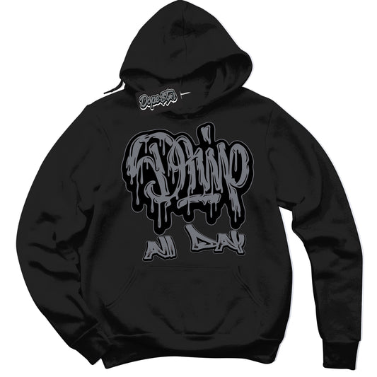 Cool Black Hoodie with “Drip All Day” design that Perfectly Matches Barons 12s Jordans.
