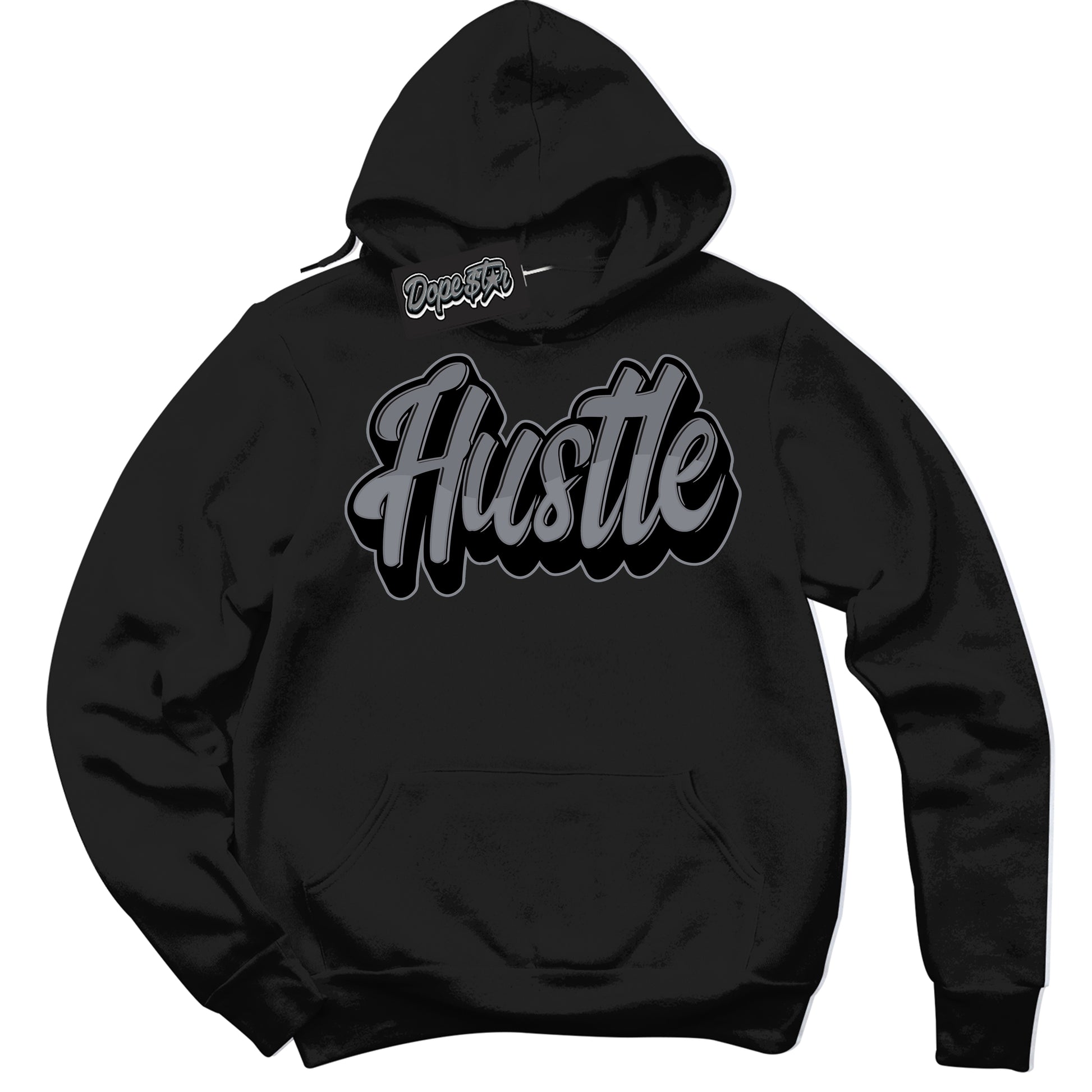 Cool Black Hoodie with “Hustle” design that Perfectly Matches Barons 12s Jordans.
