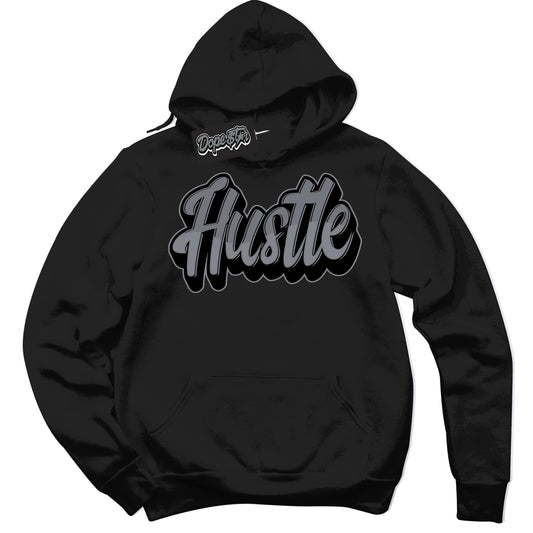 Cool Black Hoodie with “Hustle” design that Perfectly Matches Barons 12s Jordans.
