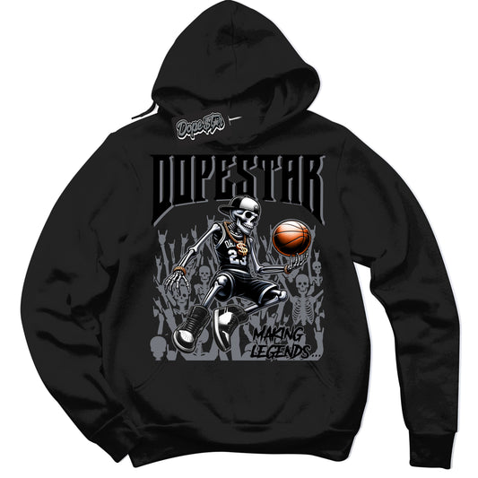 Cool Black Hoodie with “Making Legends” design that Perfectly Matches Barons 12s Jordans.
