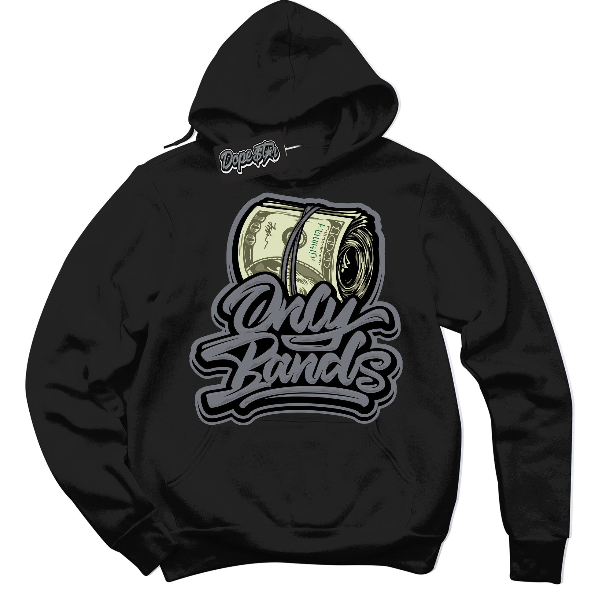 Cool Black Hoodie with “Only Bands” design that Perfectly Matches Barons 12s Jordans.
