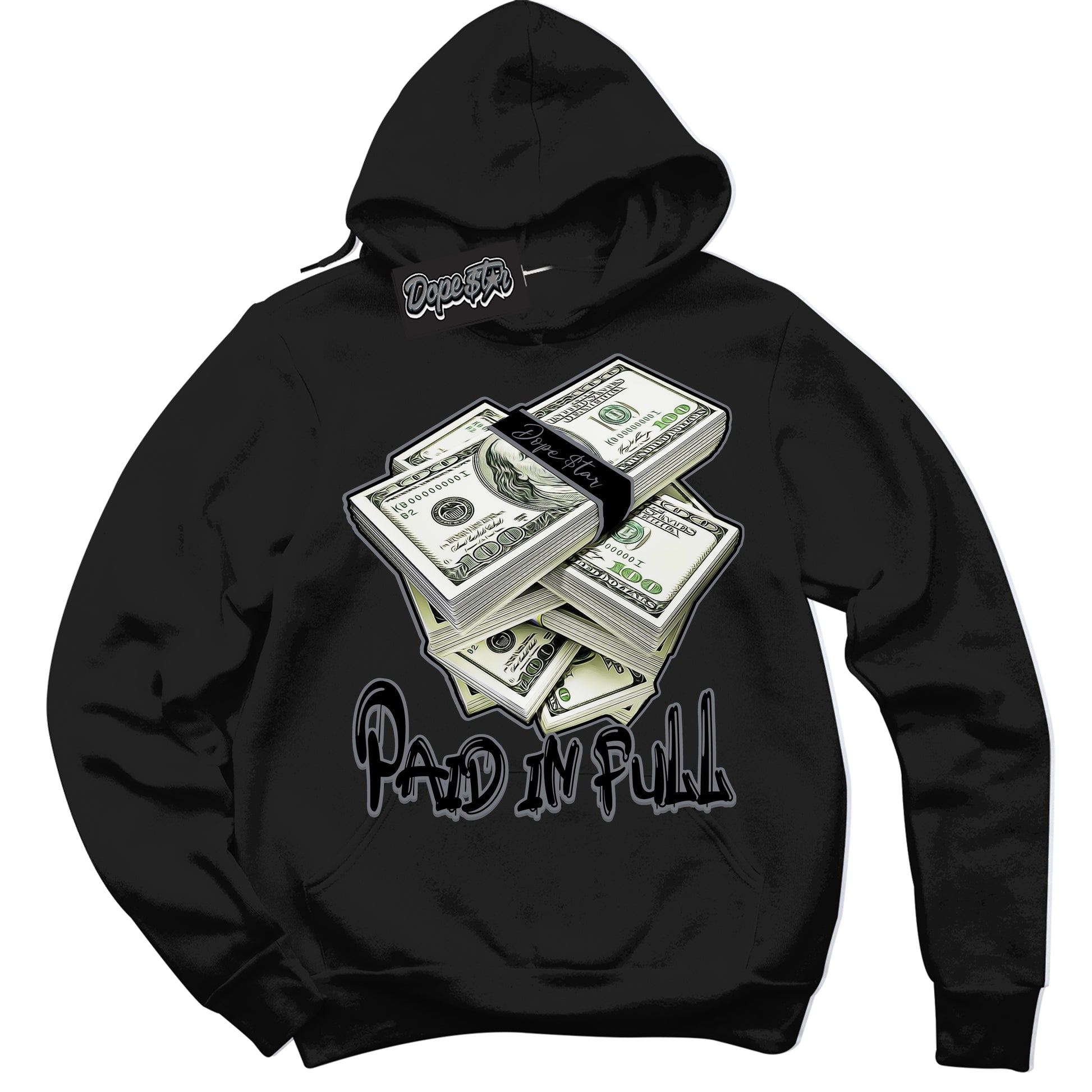 Cool Black Hoodie with “Paid In Full” design that Perfectly Matches Barons 12s Jordans.
