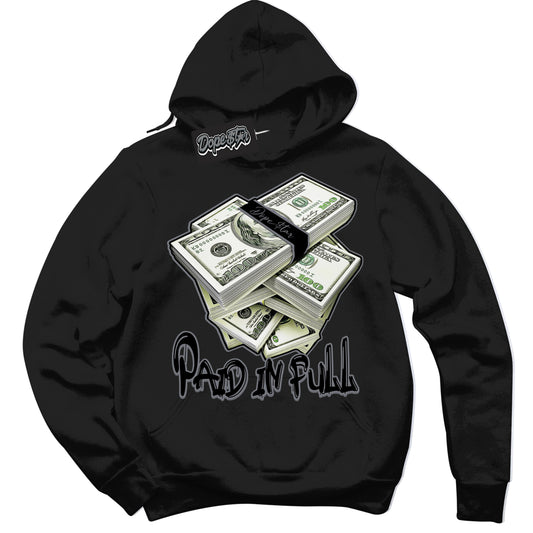 Cool Black Hoodie with “Paid In Full” design that Perfectly Matches Barons 12s Jordans.
