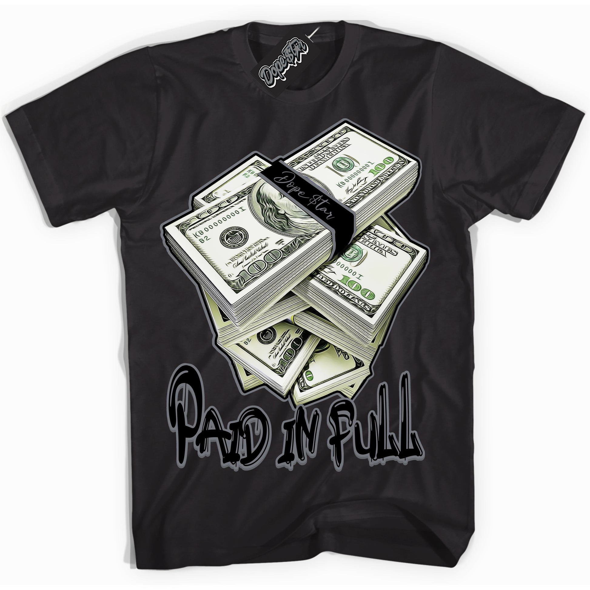 Cool Black Shirt with “Paid In Full” design that perfectly matches the Barons 12s Jordans.

