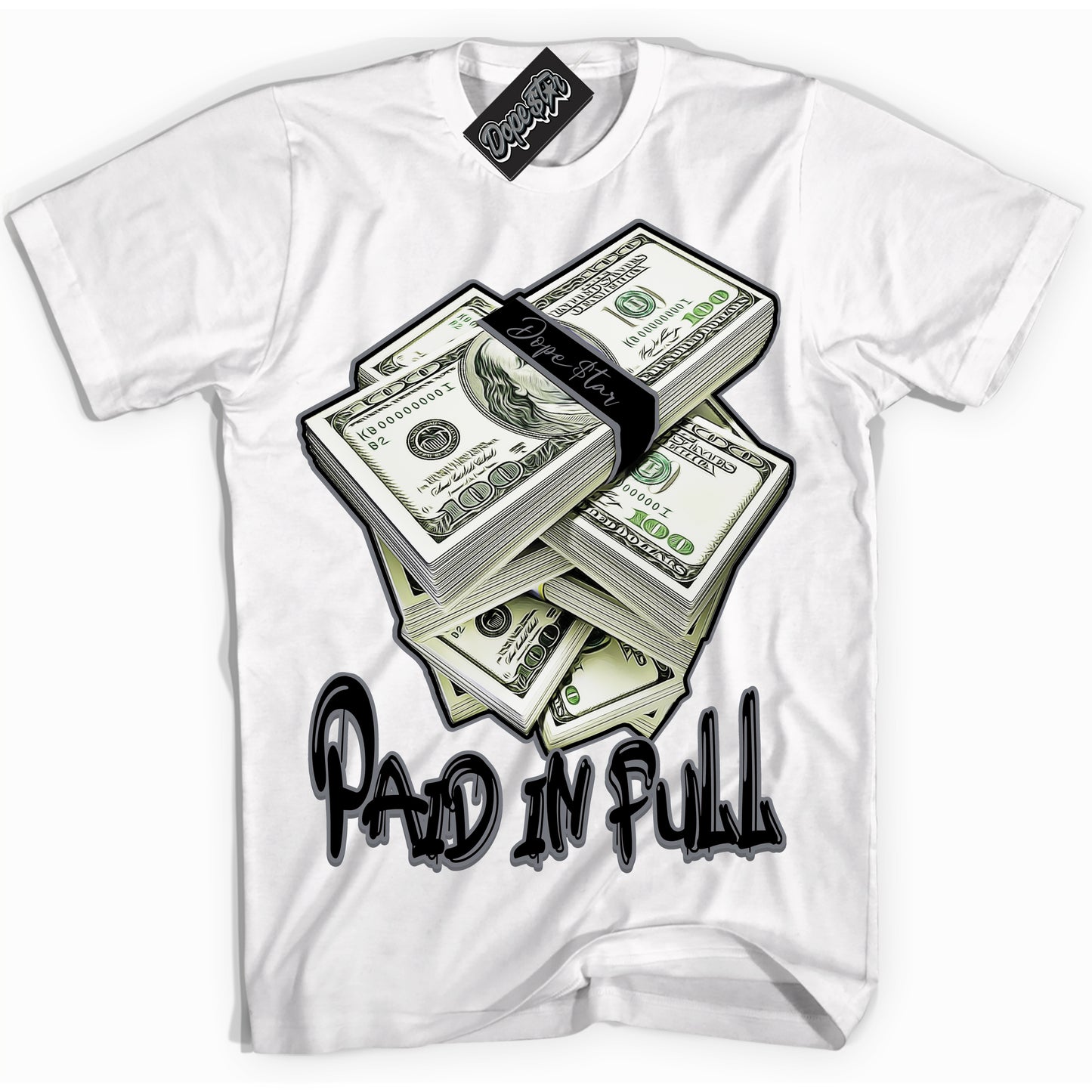 Cool White Shirt with “Paid In Full” design that perfectly matches the Barons 12s Jordans.
