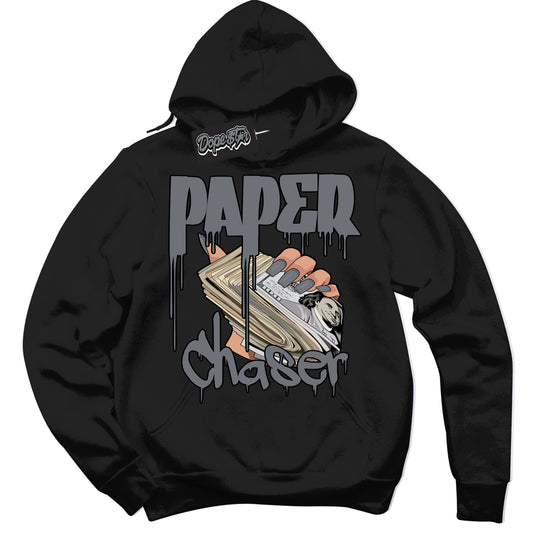 Cool Black Hoodie with “Paper Chaser” design that Perfectly Matches Barons 12s Jordans.
