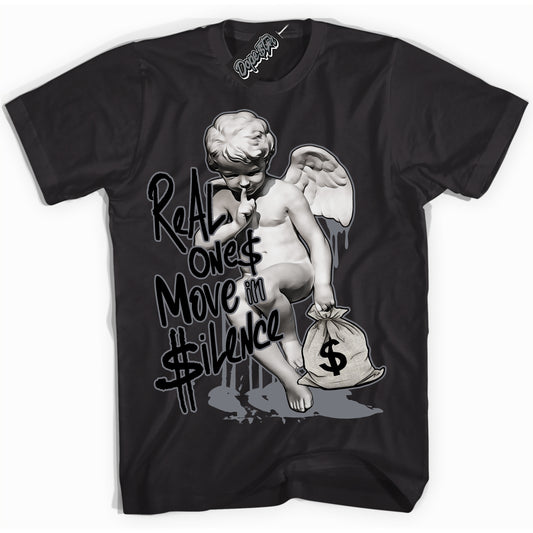 Cool Black Shirt with “Real Ones Cherub” design that perfectly matches the Barons 12s Jordans.
