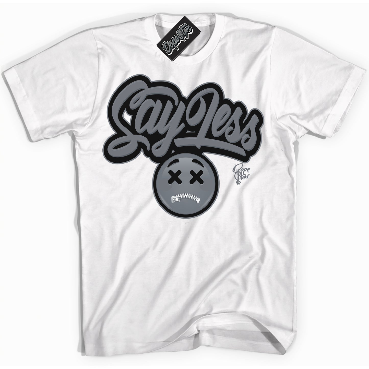 Cool White Shirt with “Say Less” design that perfectly matches the Barons 12s Jordans.
