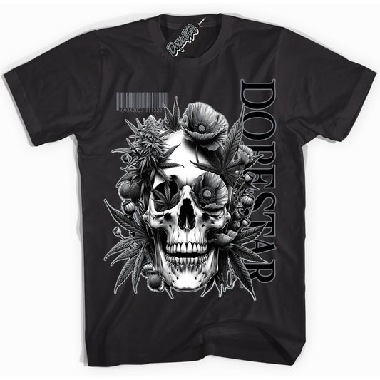 Cool Black Shirt with “Skull Poppies” design that perfectly matches the Barons 12s Jordans.
