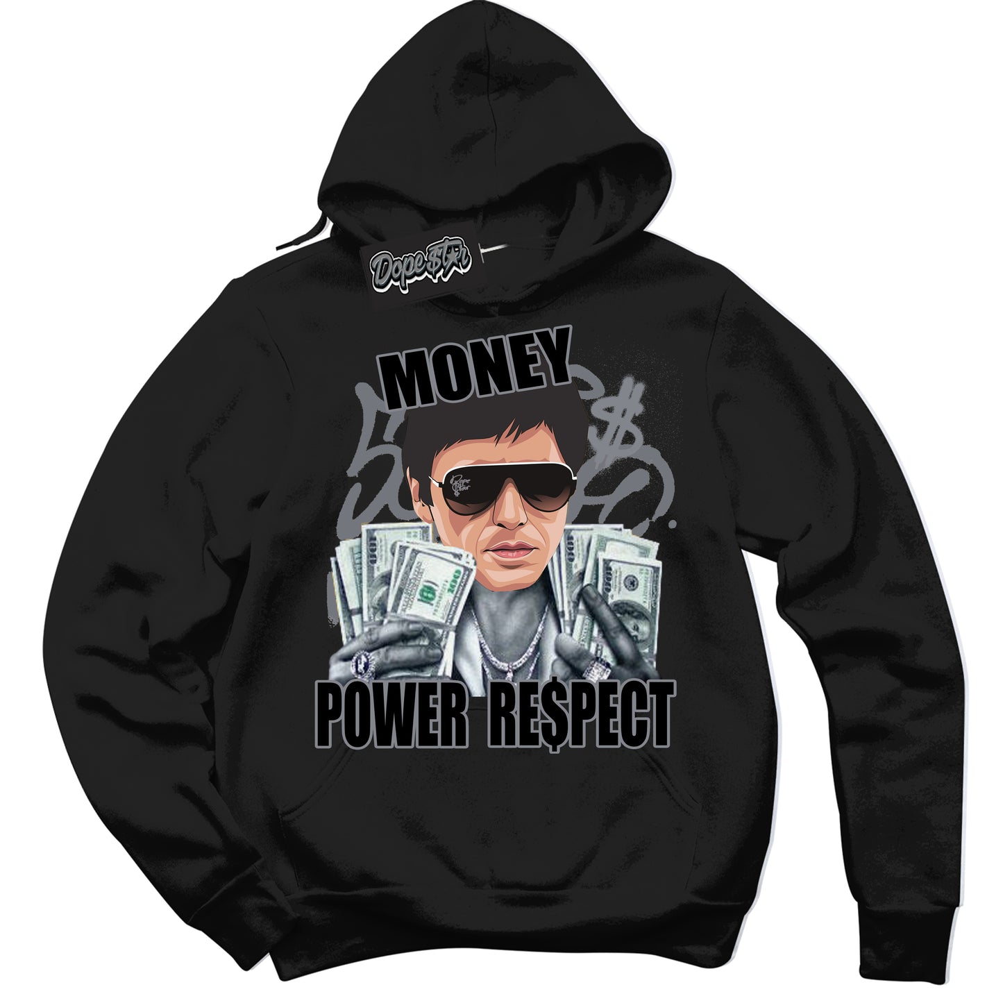 Cool Black Hoodie with “Tony Montana” design that Perfectly Matches Barons 12s Jordans.
