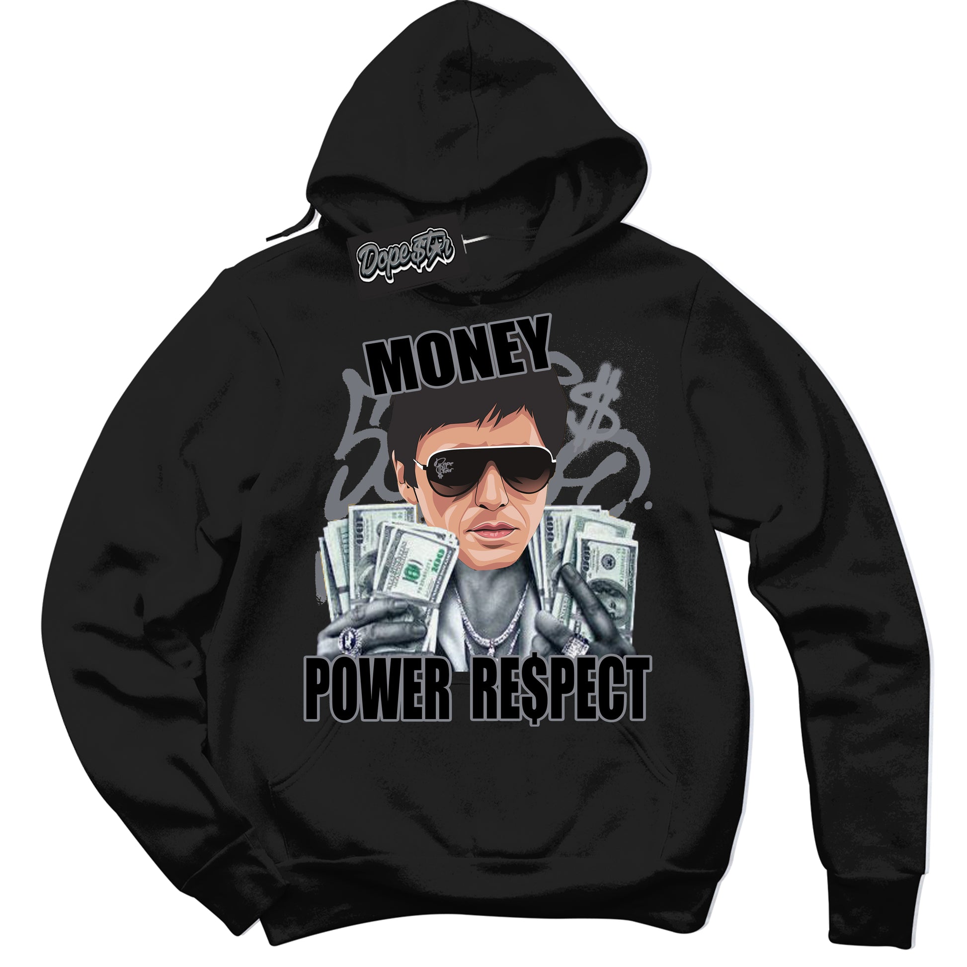 Cool Black Hoodie with “Tony Montana” design that Perfectly Matches Barons 12s Jordans.