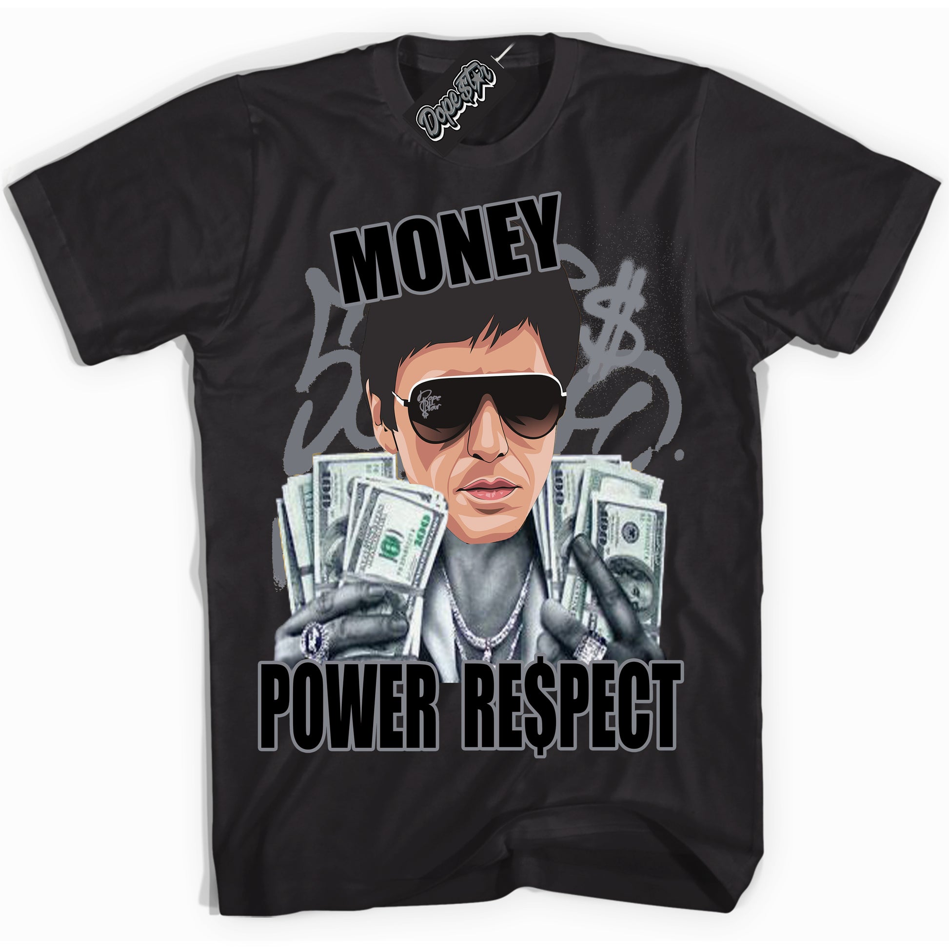 Cool Black Shirt with “Tony Montana” design that perfectly matches the Barons 12s Jordans.
