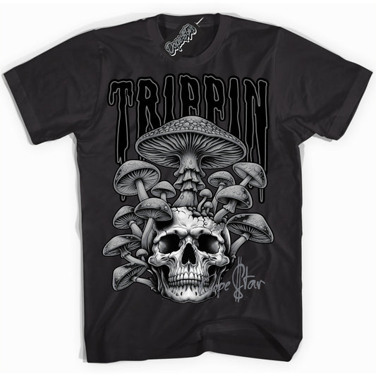 Cool Black Shirt with “Trippin” design that perfectly matches the Barons 12s Jordans.
