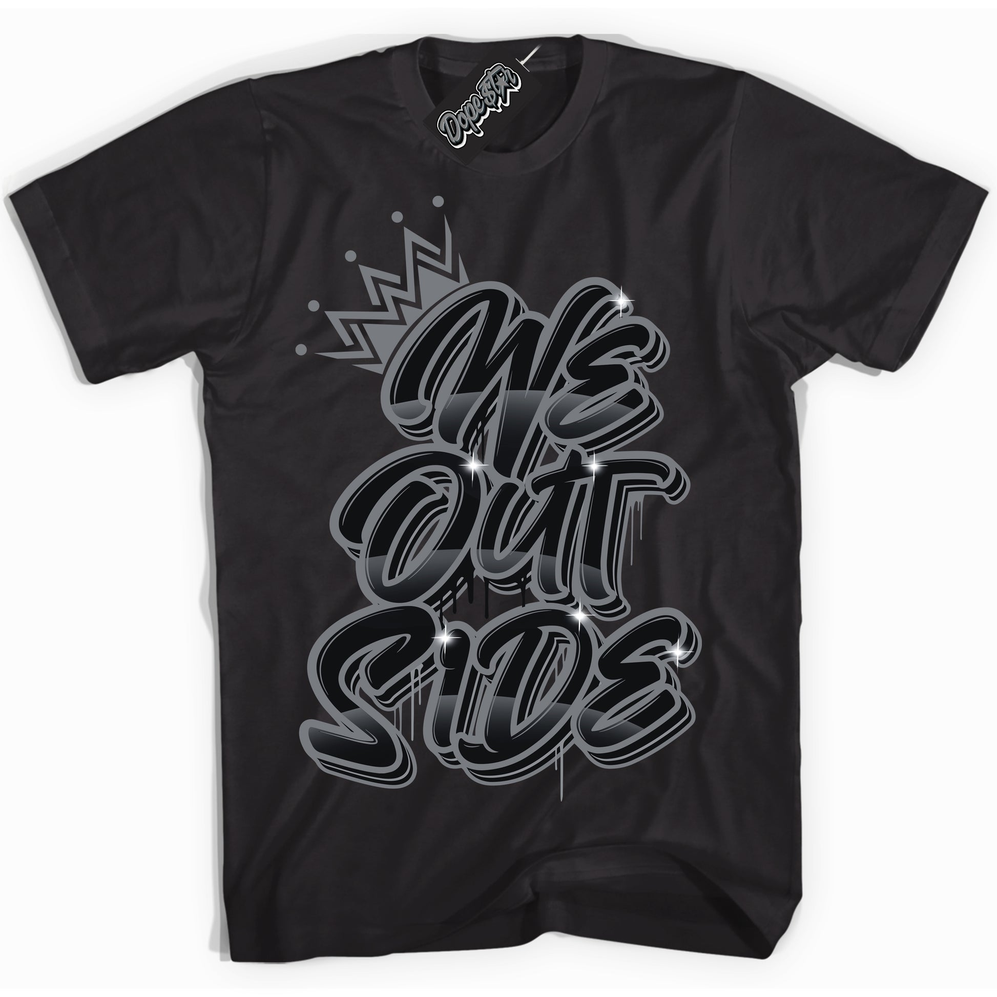 Cool Black Shirt with “We Outside” design that perfectly matches the Barons 12s Jordans.
