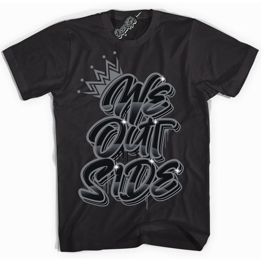 Cool Black Shirt with “We Outside” design that perfectly matches the Barons 12s Jordans.
