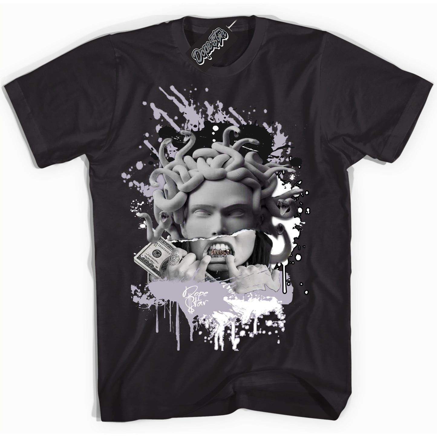 Cool Black Shirt with “Medusa” design that perfectly matches the OG Barons 1s Jordans.