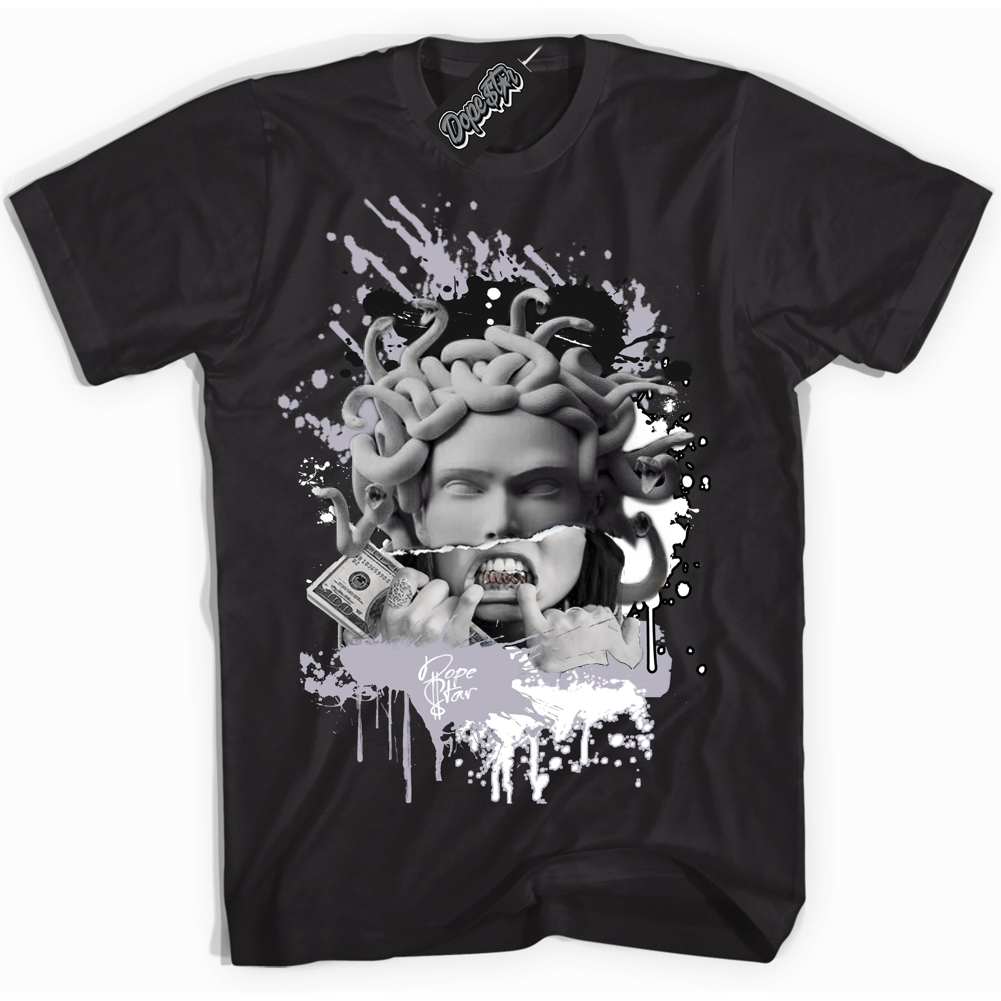 Cool Black Shirt with “Medusa” design that perfectly matches the OG Barons 1s Jordans.