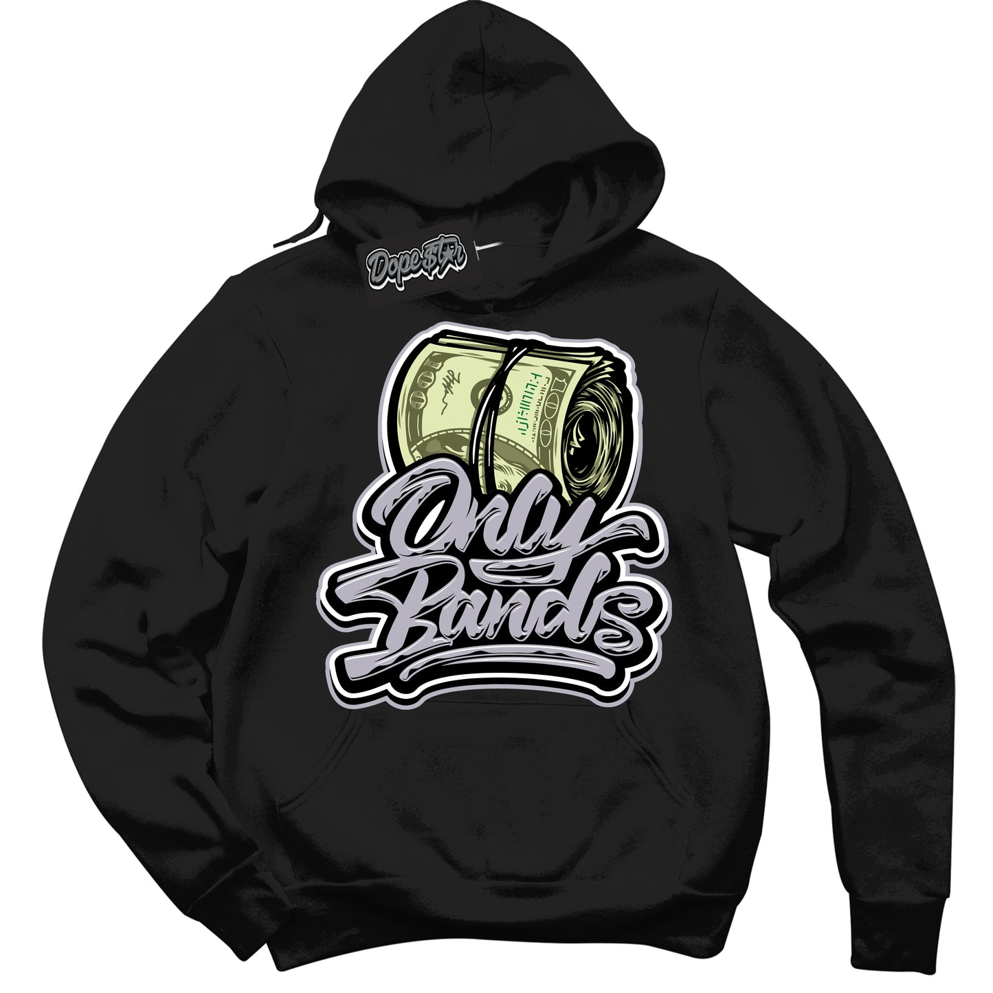 Cool Black Hoodie with “Only Bands” design that Perfectly Matches OG Barons 1s Jordans.